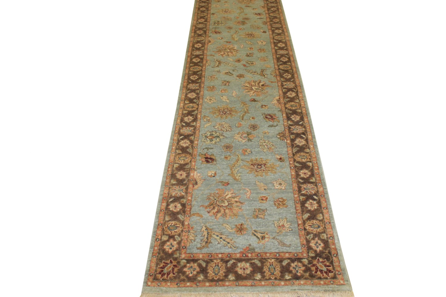 10 ft. Runner Traditional Hand Knotted Wool Area Rug - MR14079