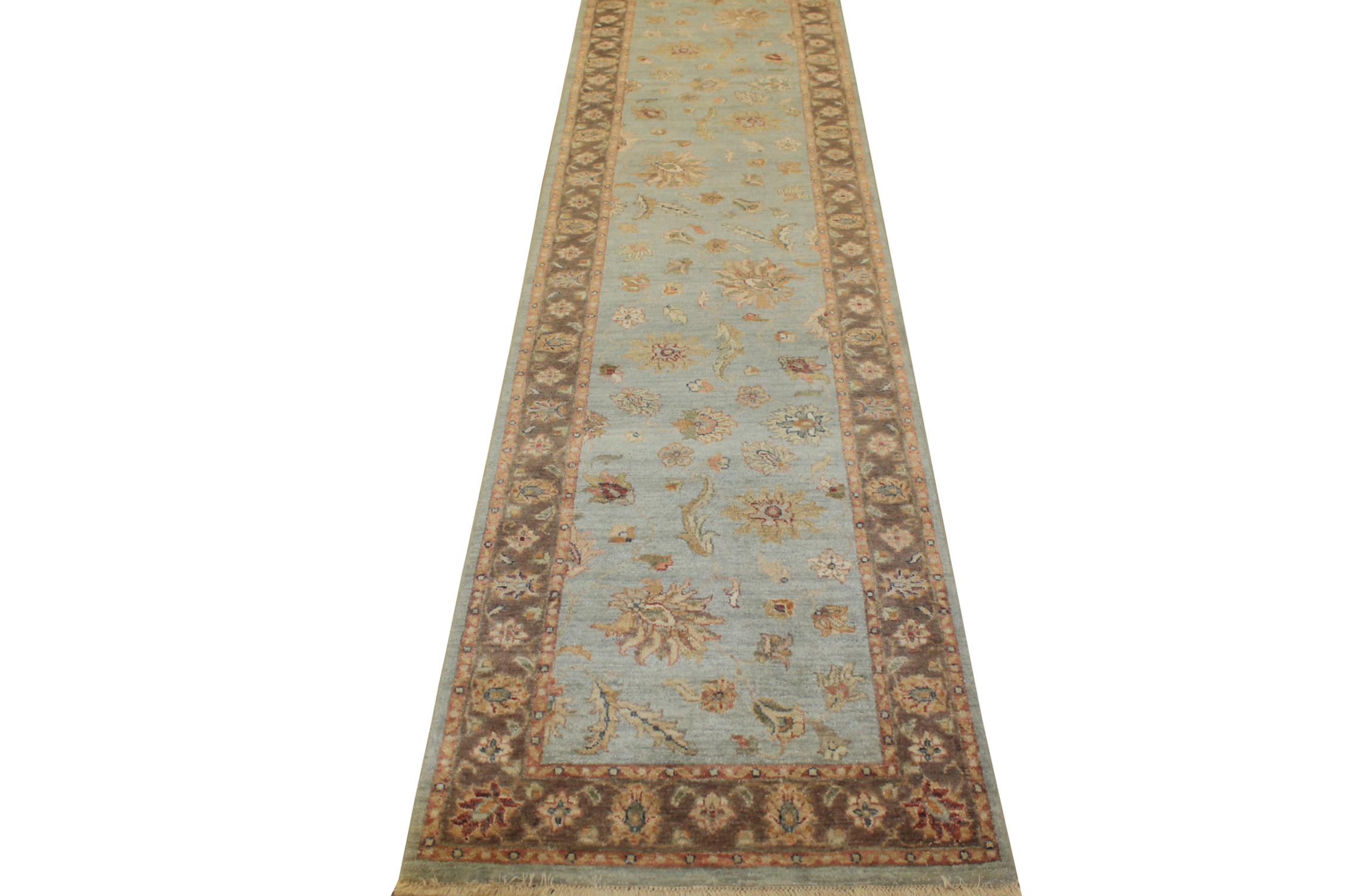10 ft. Runner Traditional Hand Knotted Wool Area Rug - MR14079