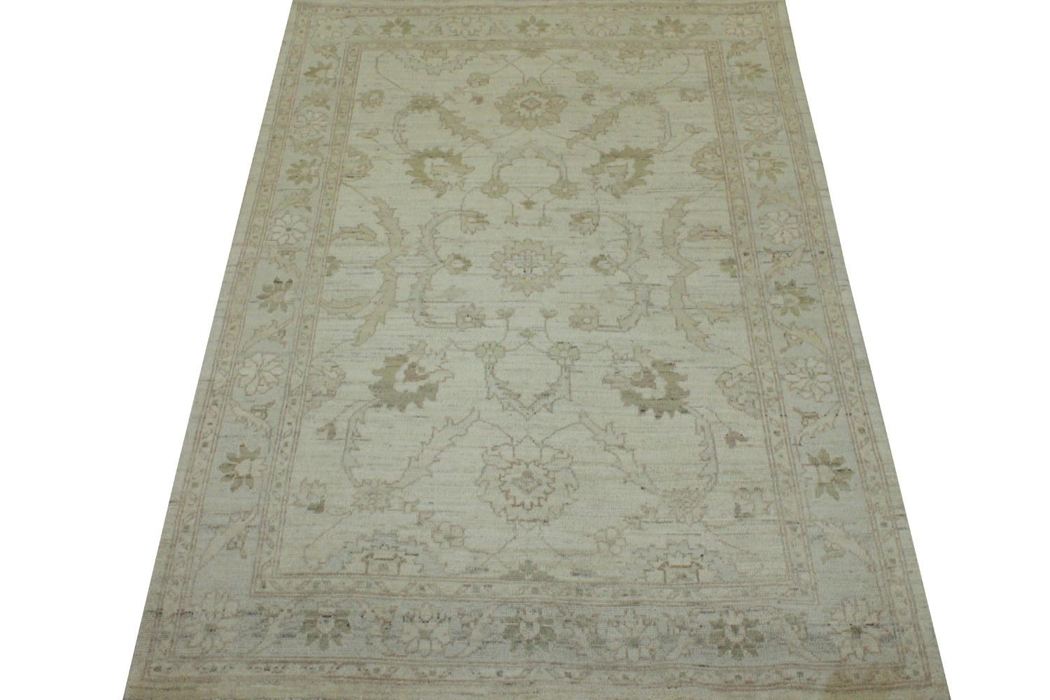 4x6 Peshawar Hand Knotted Wool Area Rug - MR14133