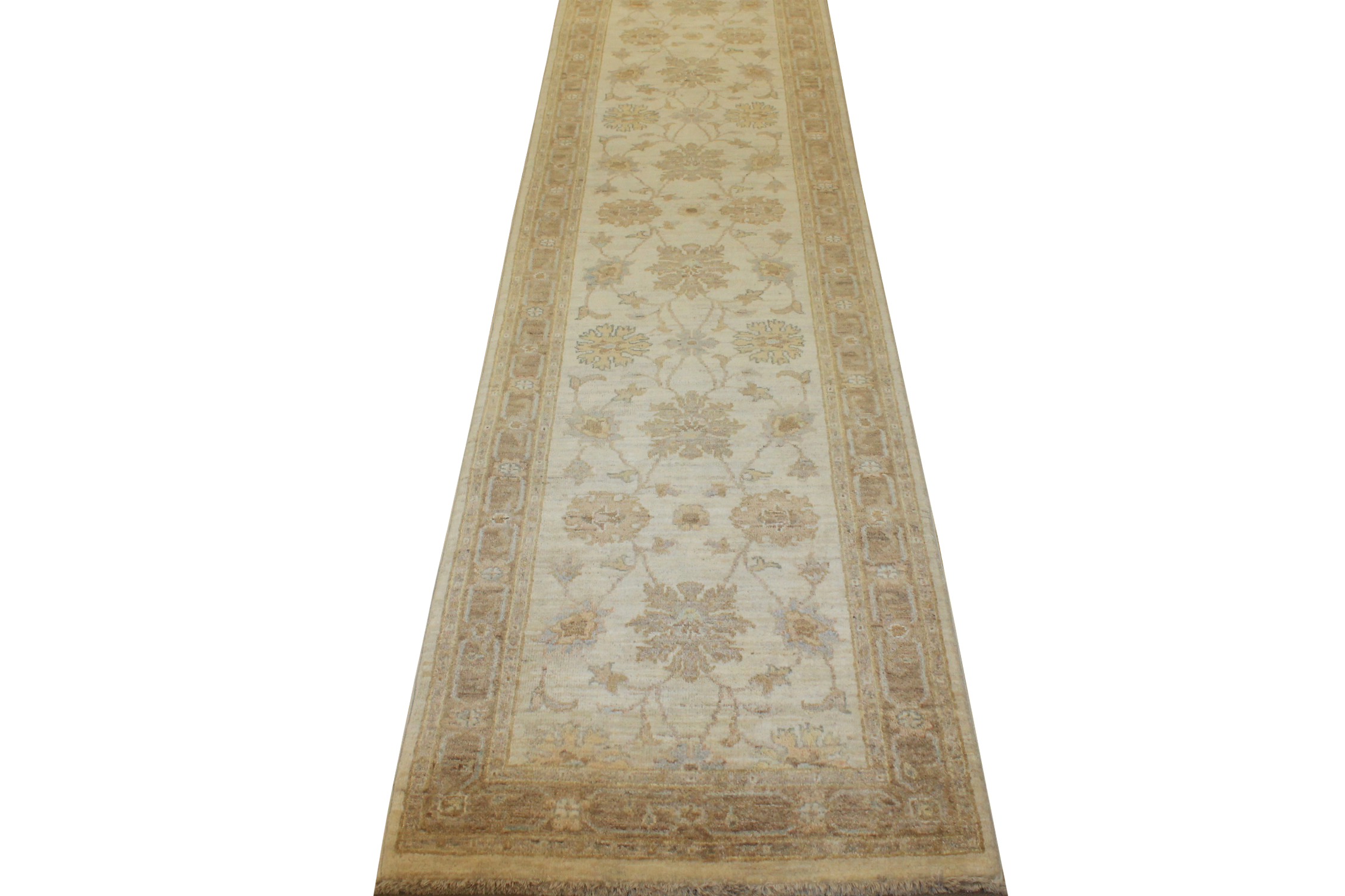 10 ft. Runner Peshawar Hand Knotted Wool Area Rug - MR14182