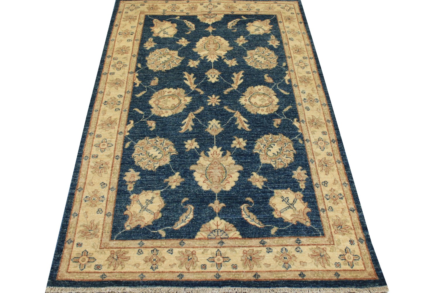 4x6 Peshawar Hand Knotted Wool Area Rug - MR14217