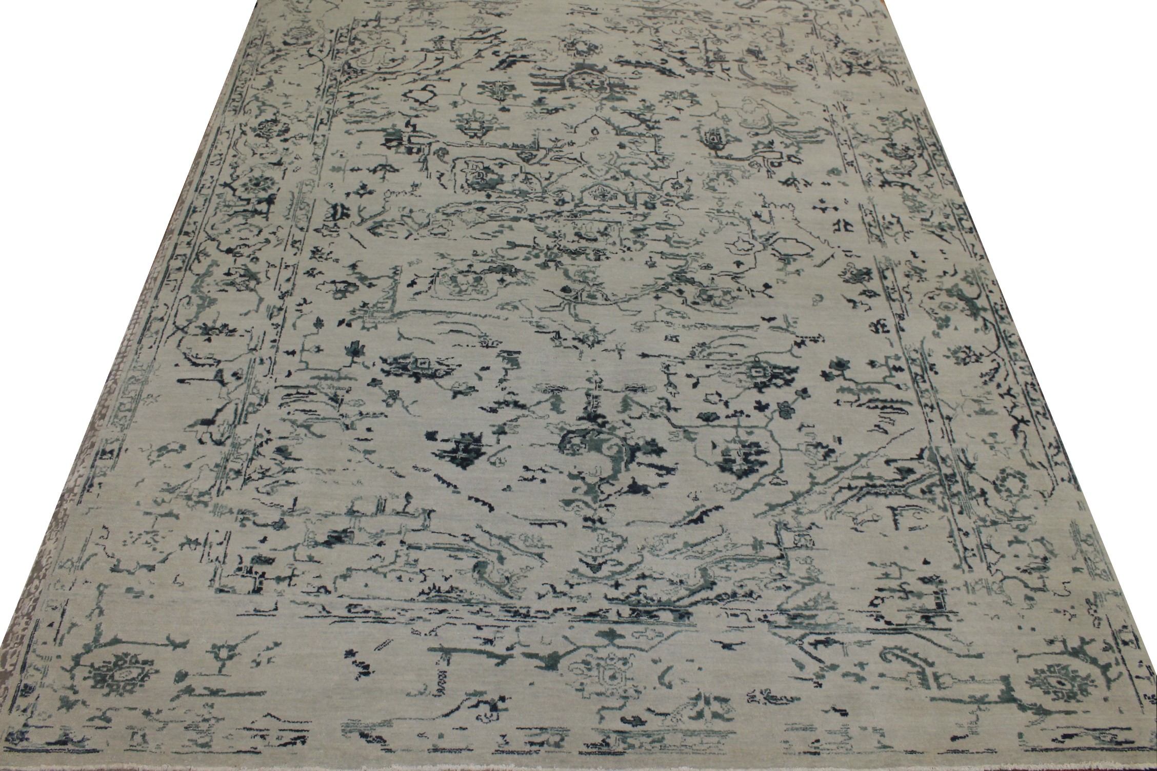 8x10 Contemporary Hand Knotted Wool Area Rug - MR14542