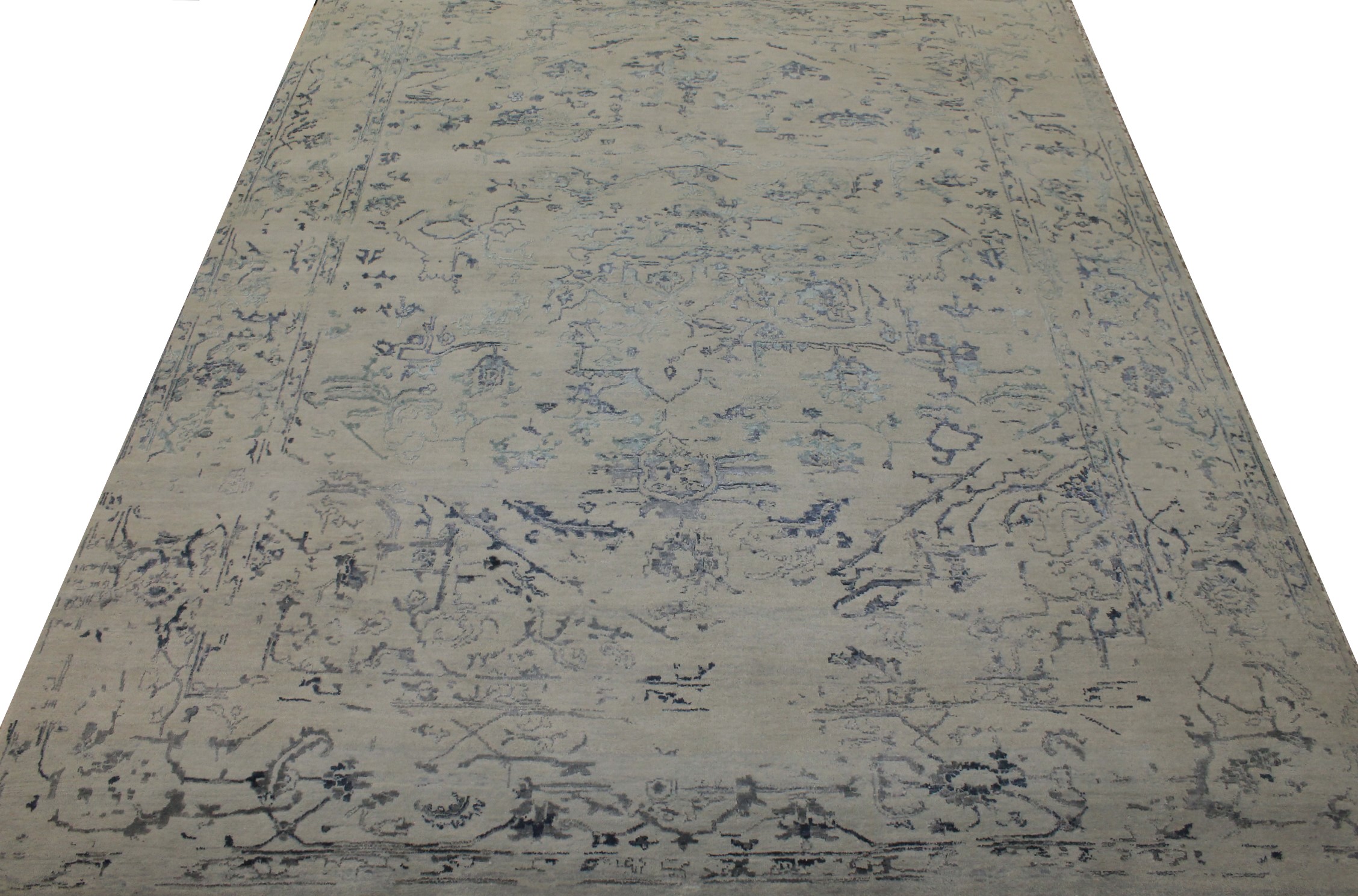 8x10 Contemporary Hand Knotted Wool Area Rug - MR14542