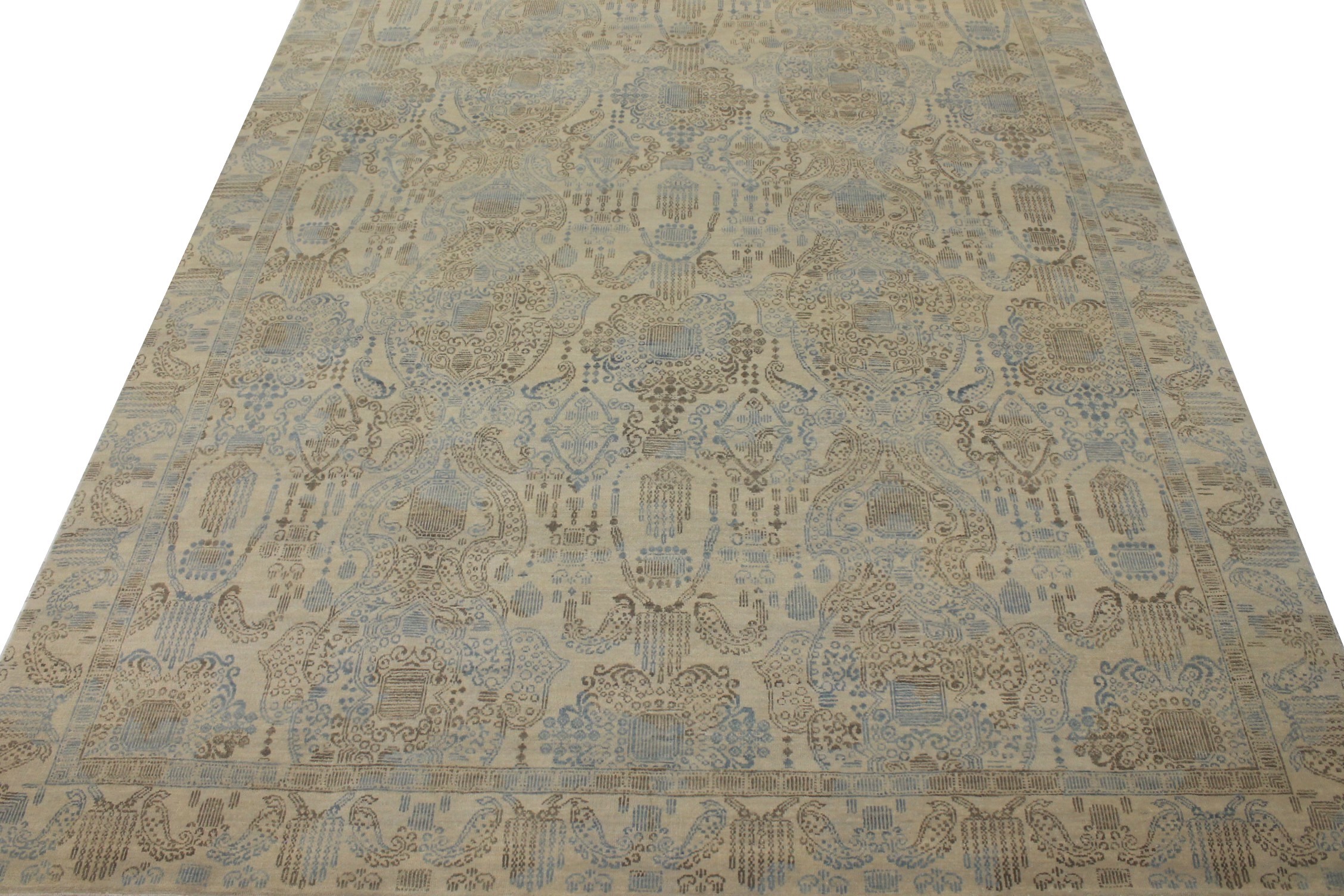 8x10 Contemporary Hand Knotted Wool Area Rug - MR14548