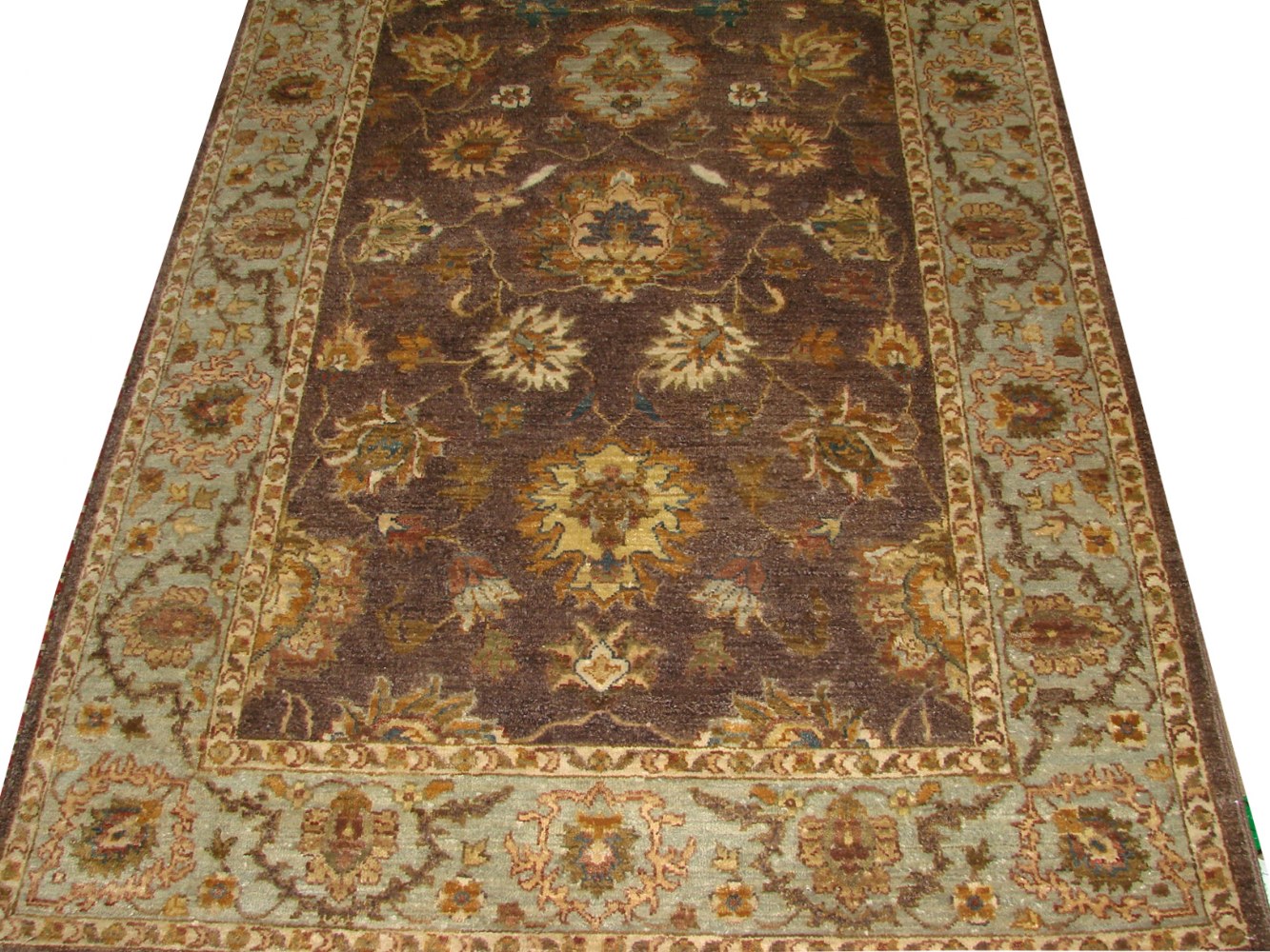 4x6 Traditional Hand Knotted Wool Area Rug - MR14639