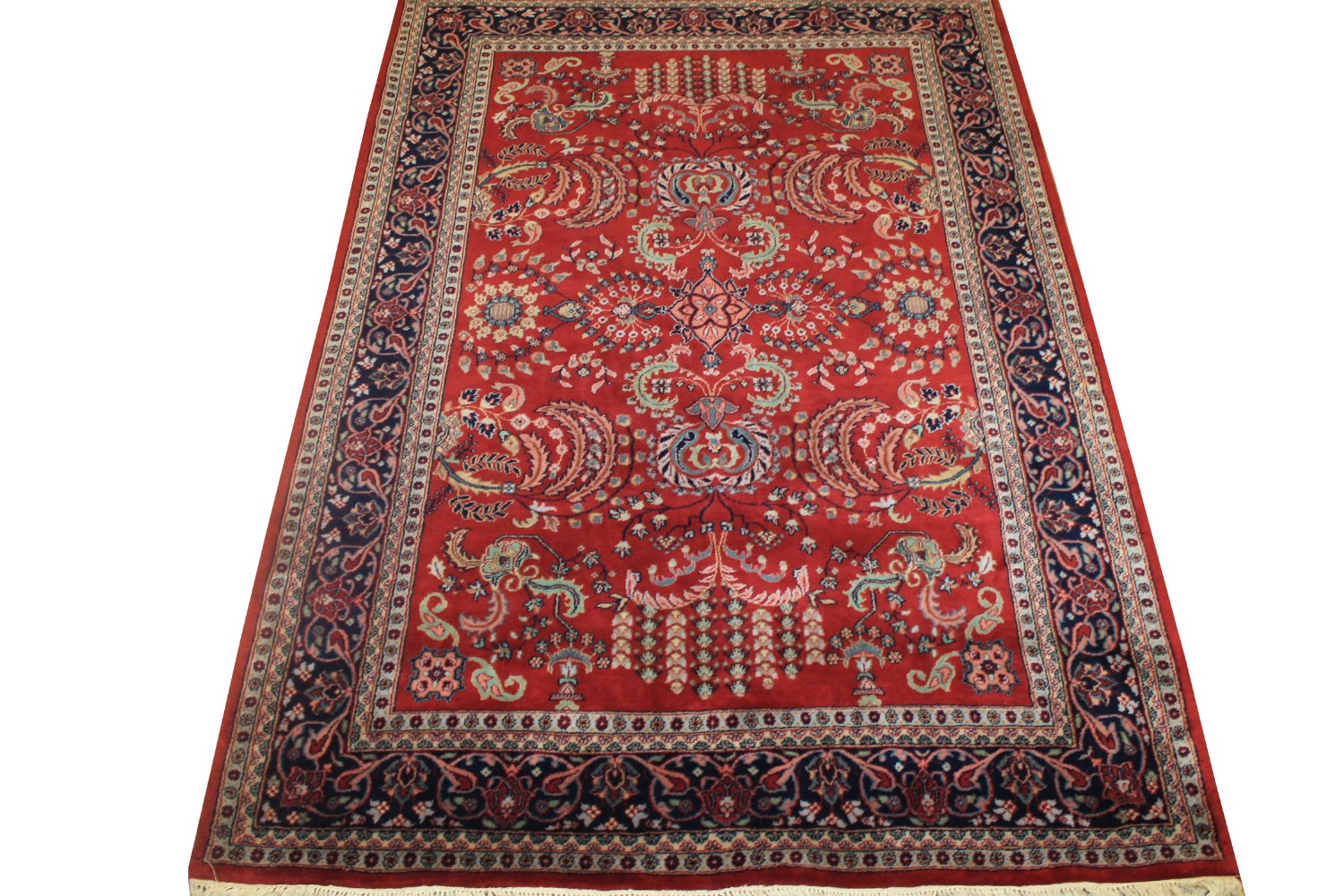 5x7/8 Traditional Hand Knotted Wool Area Rug - MR1474