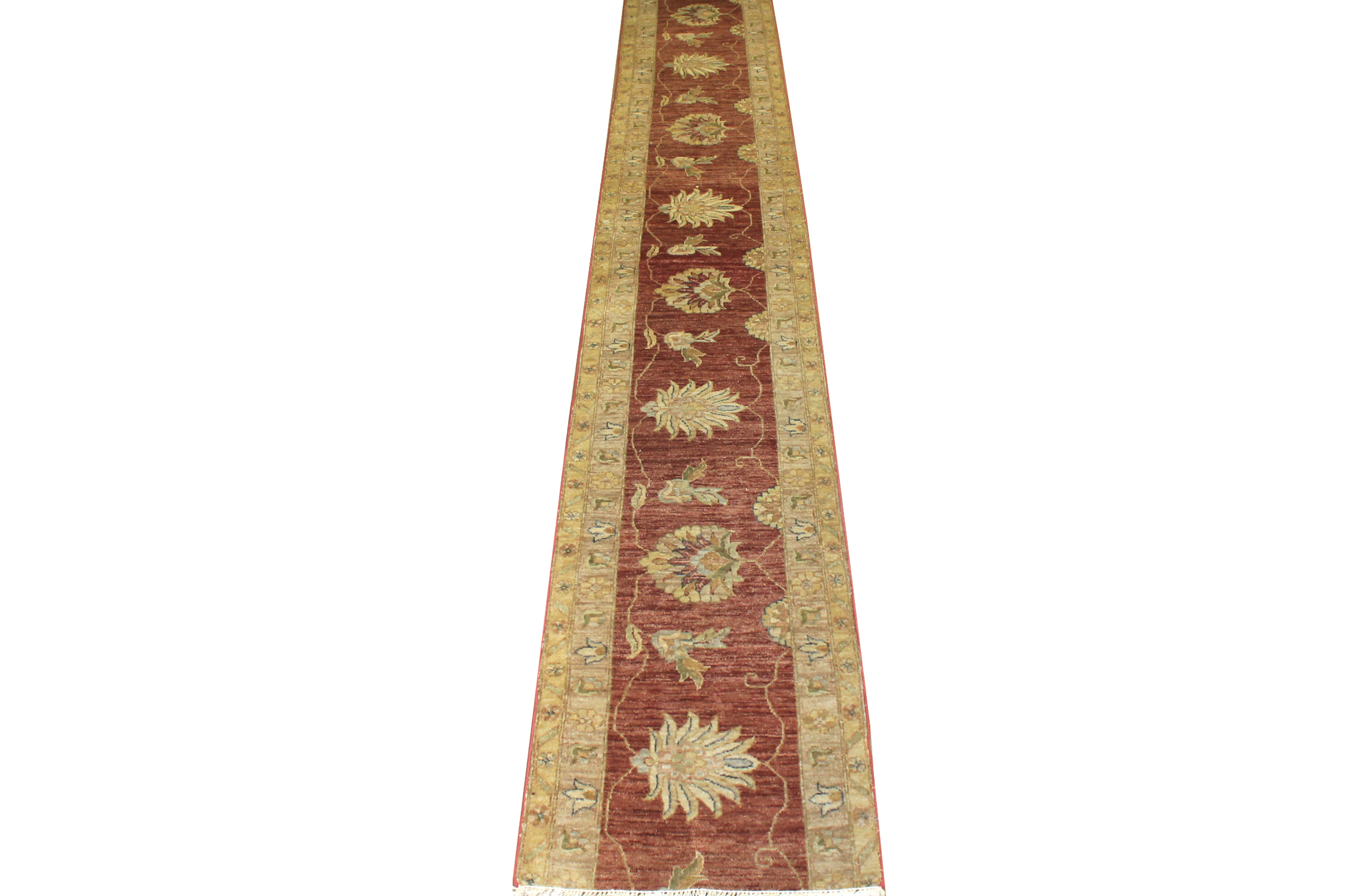 13 ft. & Longer Runner Traditional Hand Knotted Wool Area Rug - MR14854