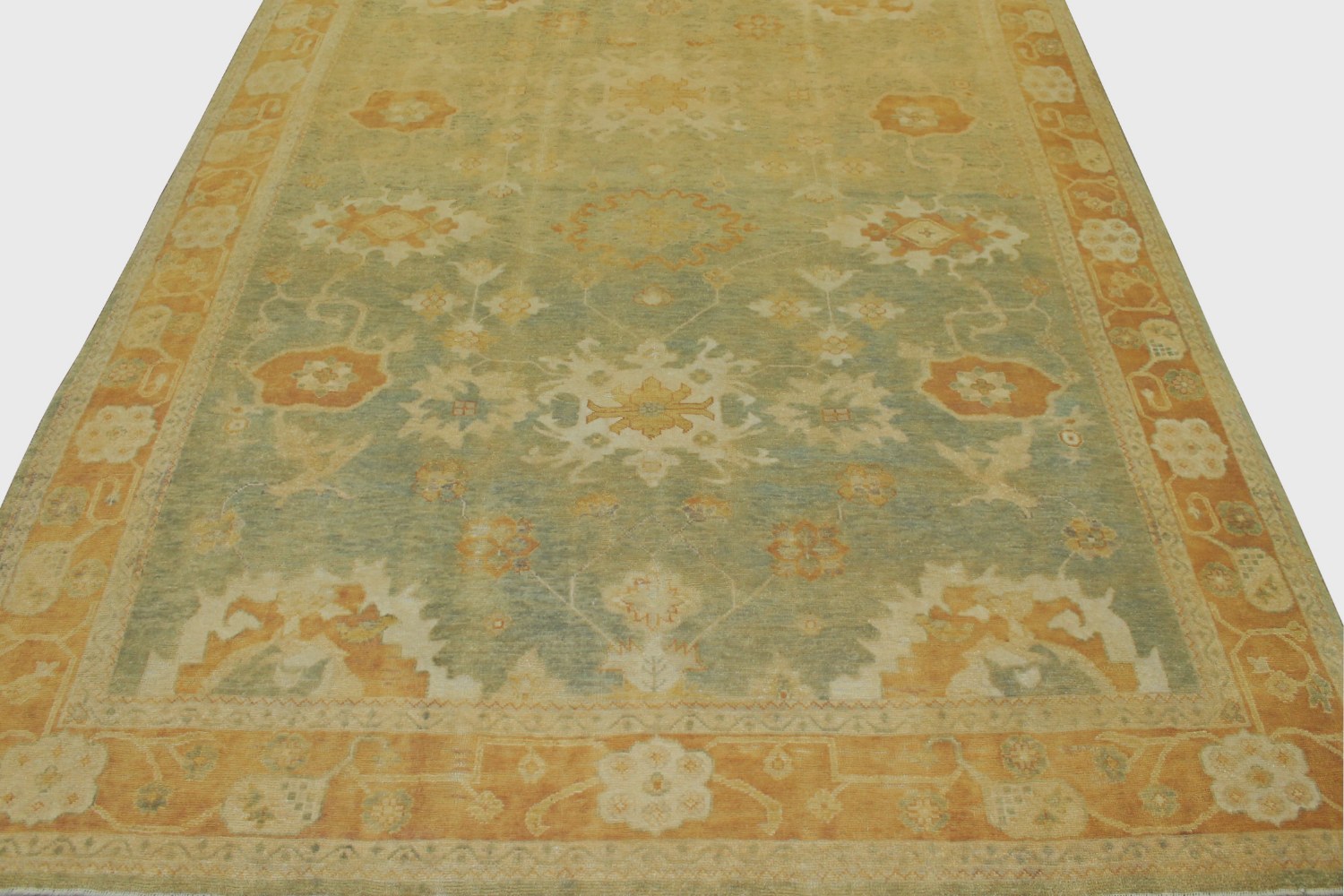 9x12 Oushak Hand Knotted Wool Area Rug - MR14857