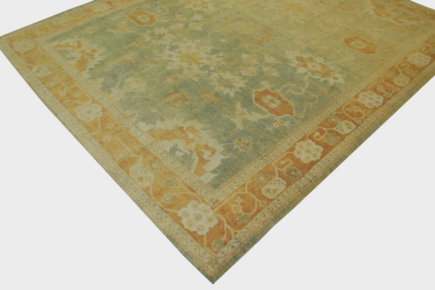 9x12 Oushak Hand Knotted Wool Area Rug - MR14857