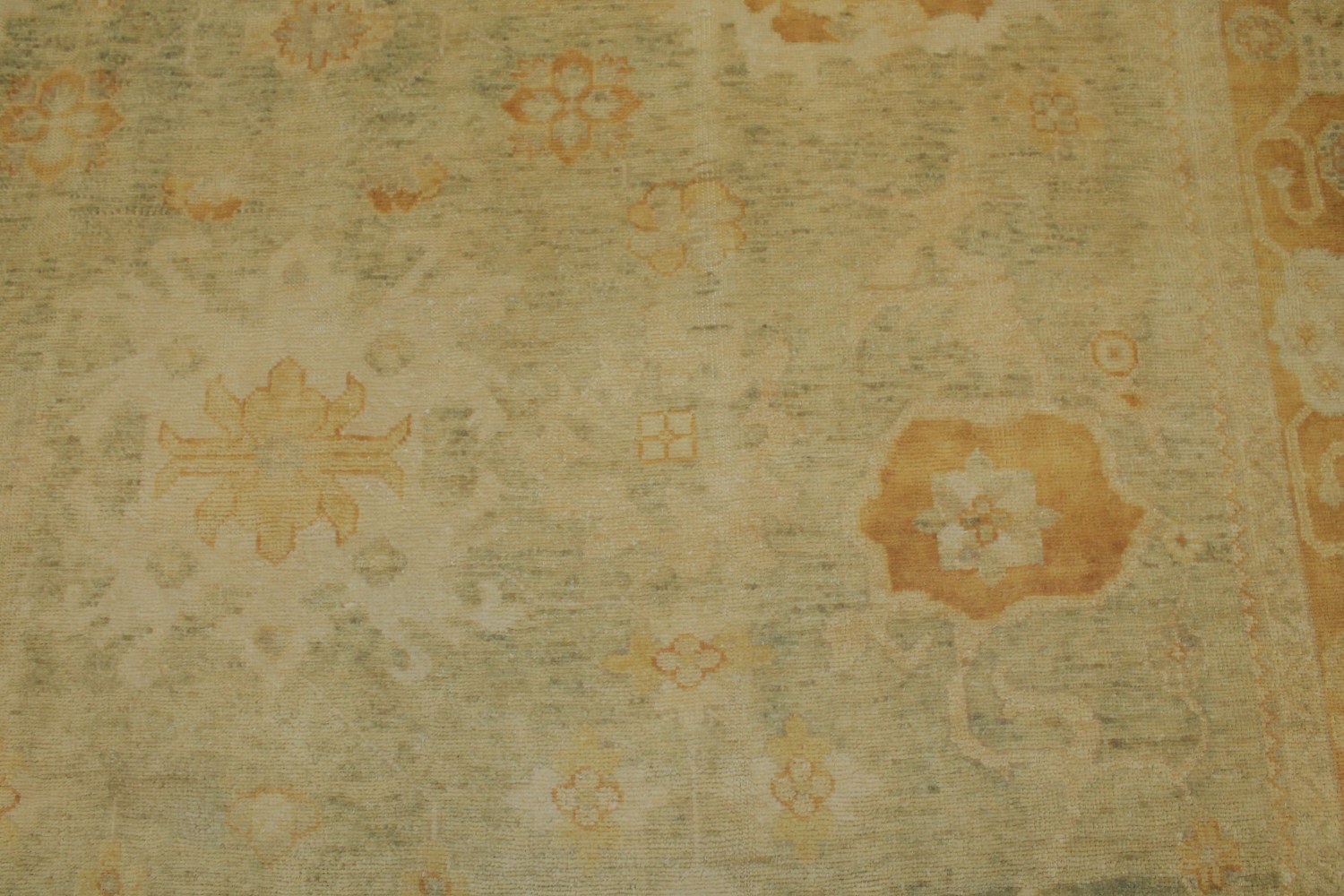 9x12 Oushak Hand Knotted Wool Area Rug - MR14857