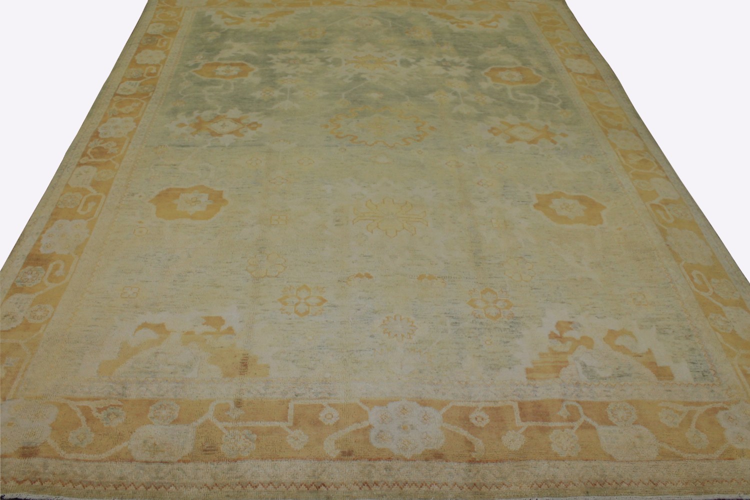 9x12 Oushak Hand Knotted Wool Area Rug - MR14857