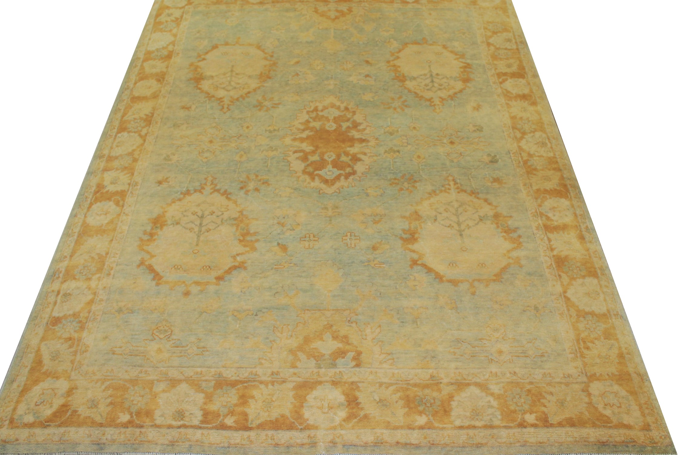 8x10 Oushak Hand Knotted Wool Area Rug - MR14860