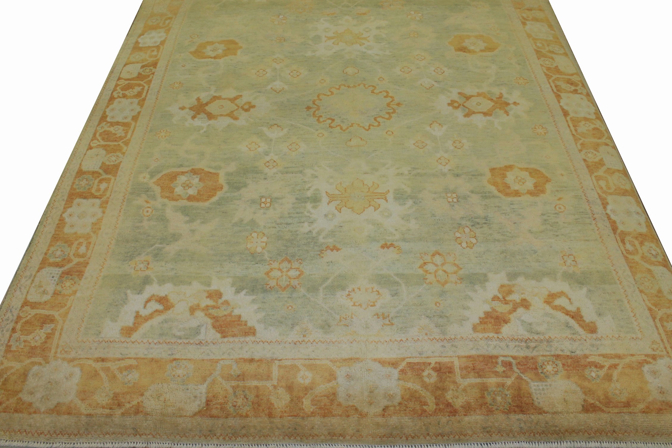 8x10 Oushak Hand Knotted Wool Area Rug - MR14861