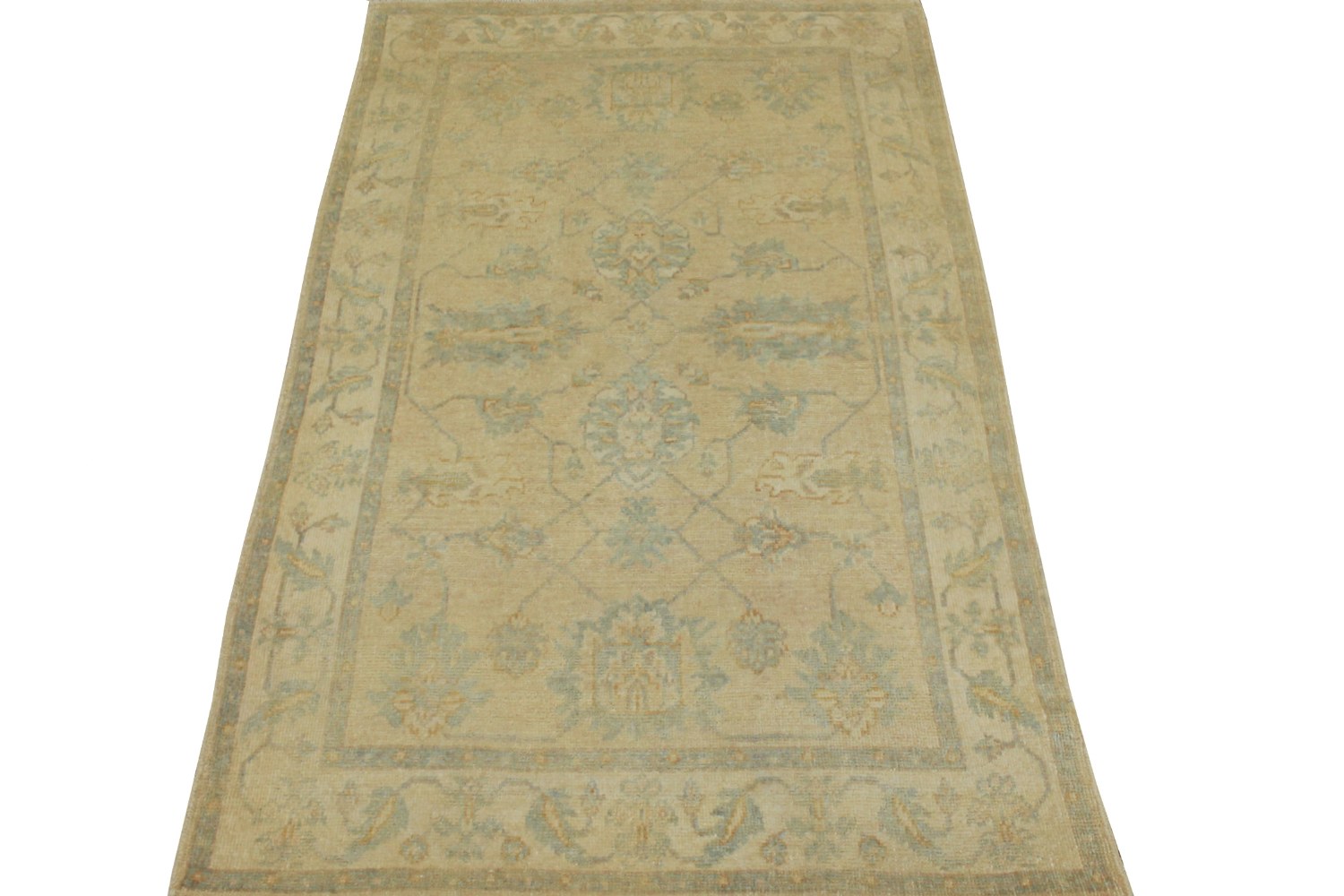 4x6 Oushak Hand Knotted Wool Area Rug - MR14866