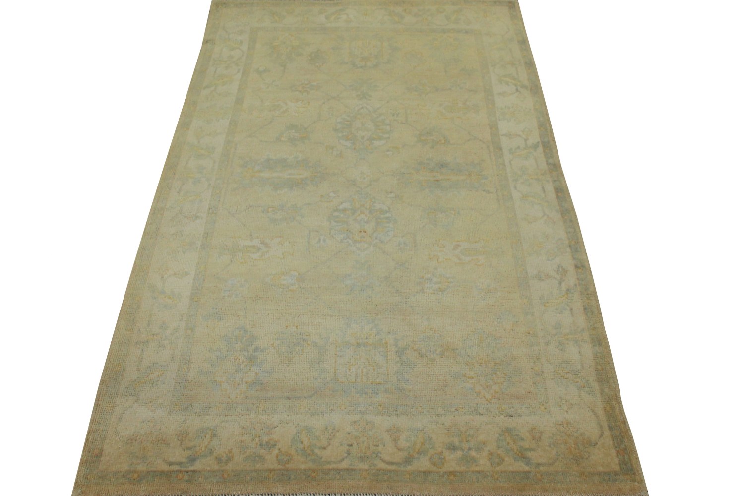 4x6 Oushak Hand Knotted Wool Area Rug - MR14866