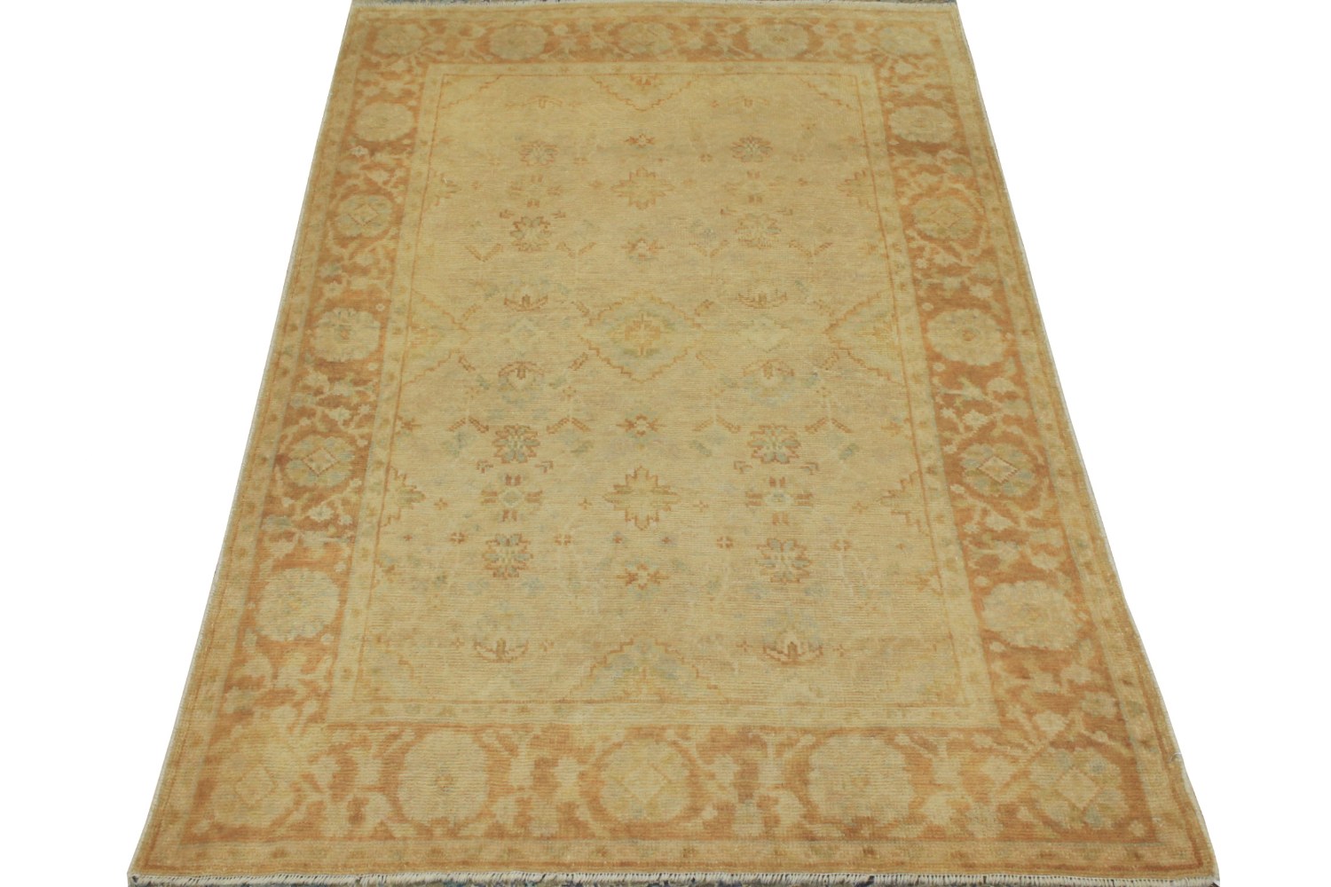 4x6 Oushak Hand Knotted Wool Area Rug - MR14868