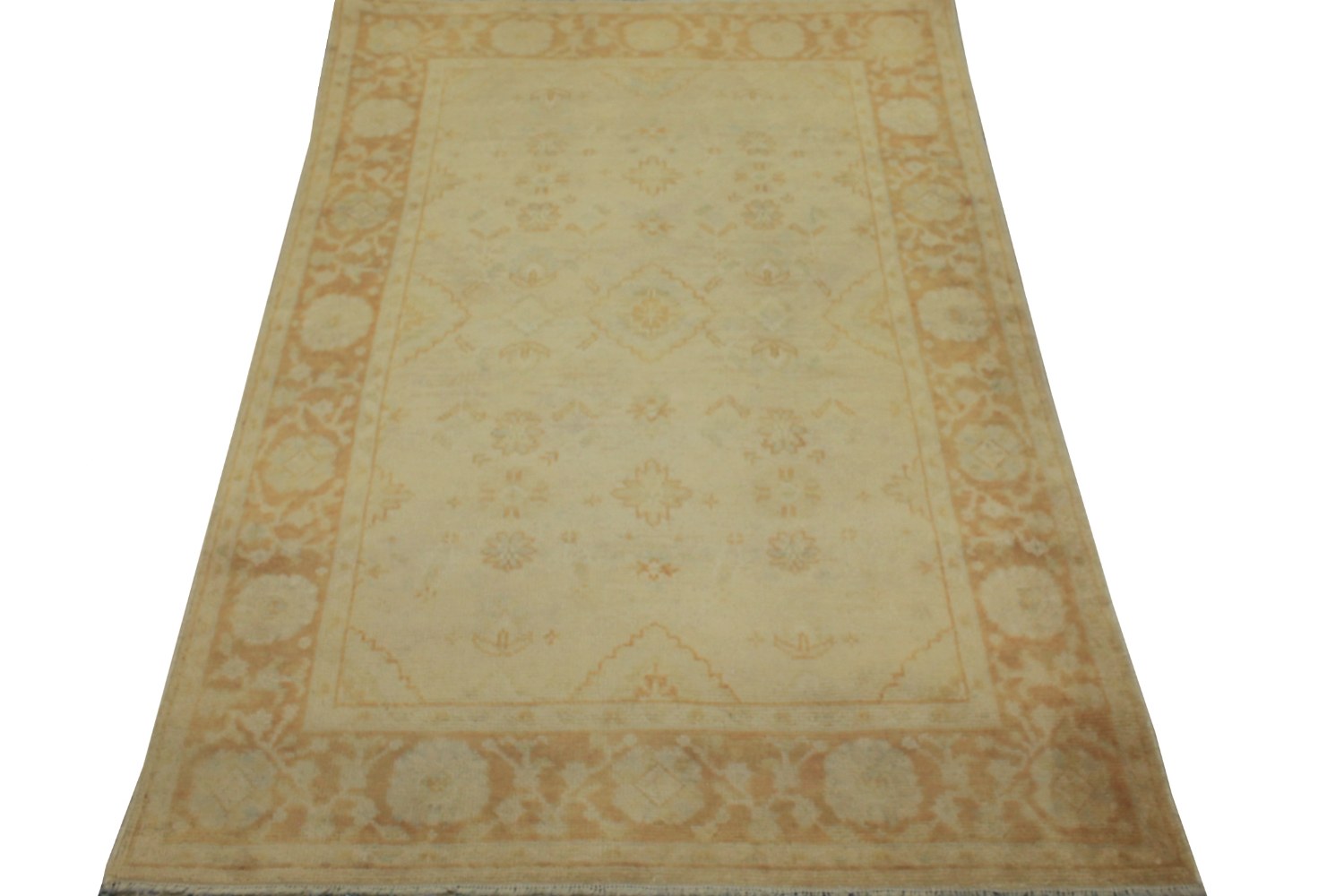 4x6 Oushak Hand Knotted Wool Area Rug - MR14868