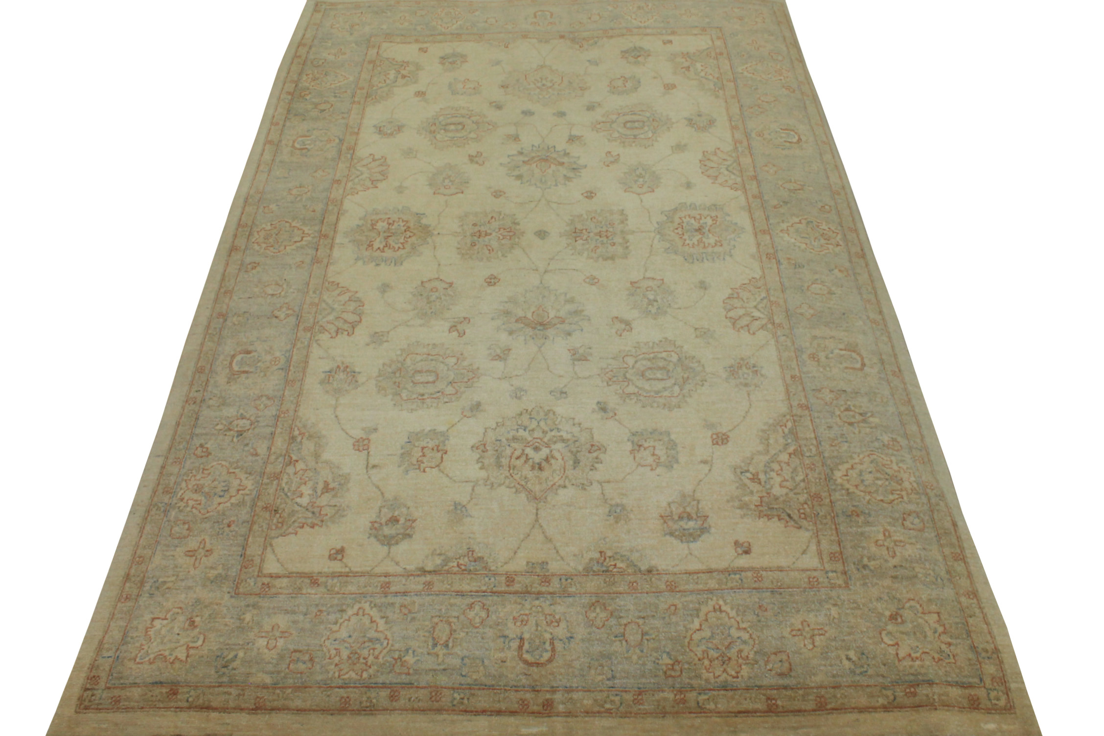 6x9 Peshawar Hand Knotted Wool Area Rug - MR14982