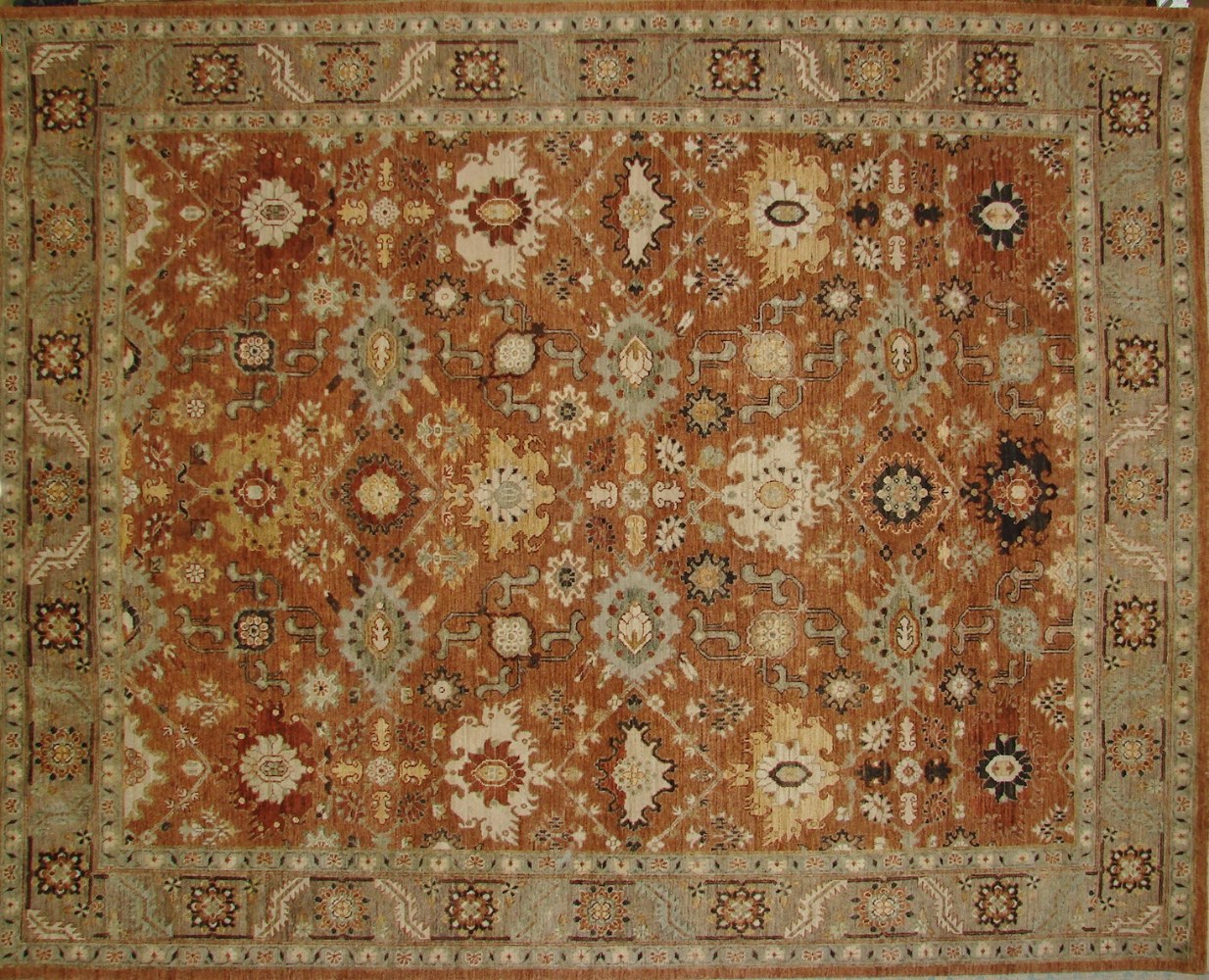 8x10 Antique Revival Hand Knotted Wool Area Rug - MR15035