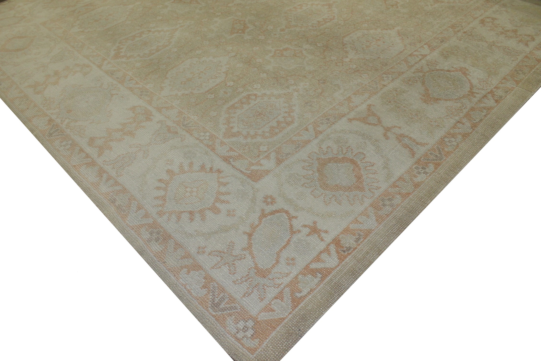 10x14 Oushak Hand Knotted Wool Area Rug - MR15242