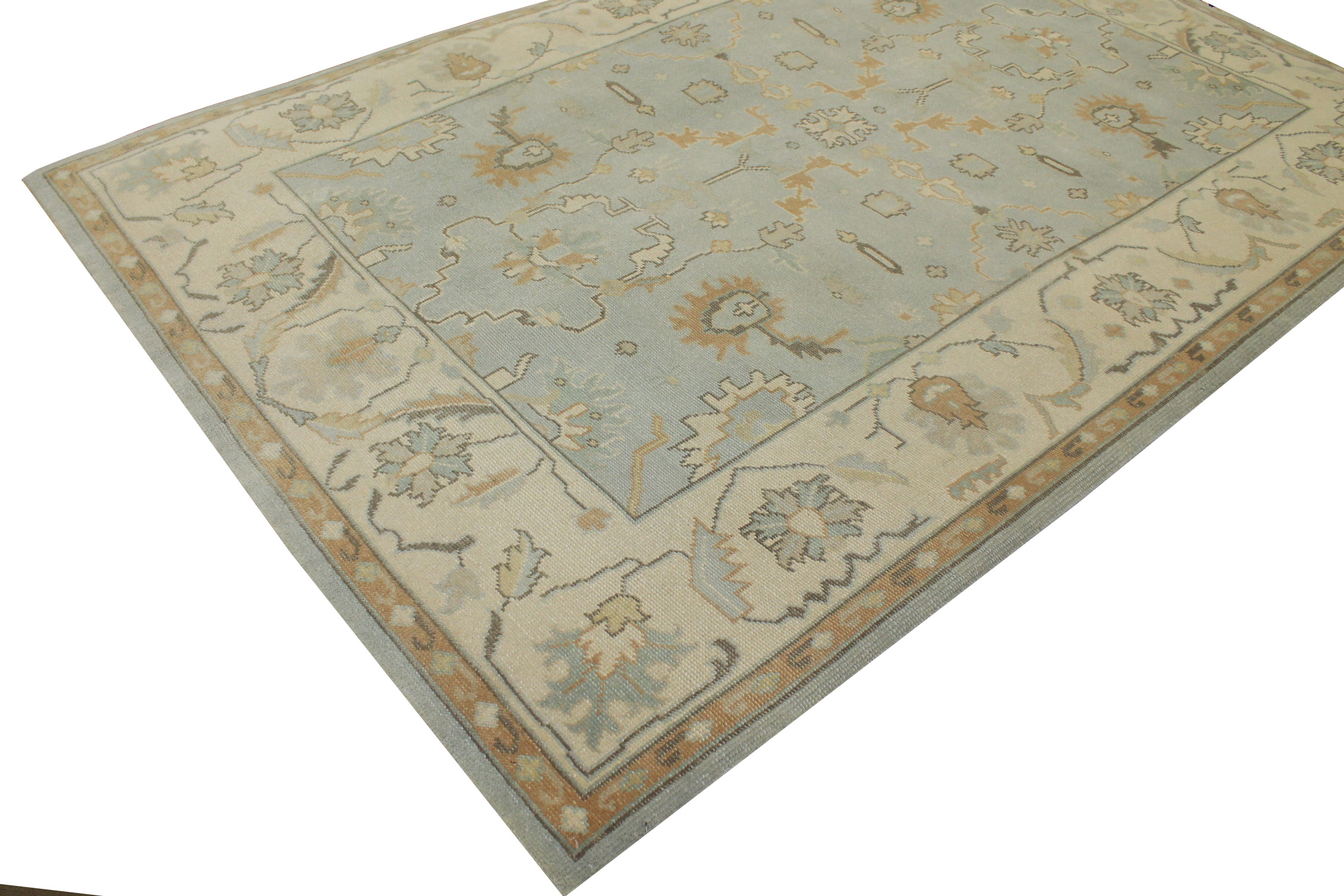6x9 Oushak Hand Knotted Wool Area Rug - MR15278