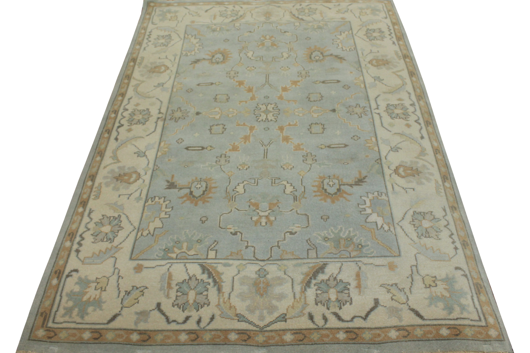 6x9 Oushak Hand Knotted Wool Area Rug - MR15278