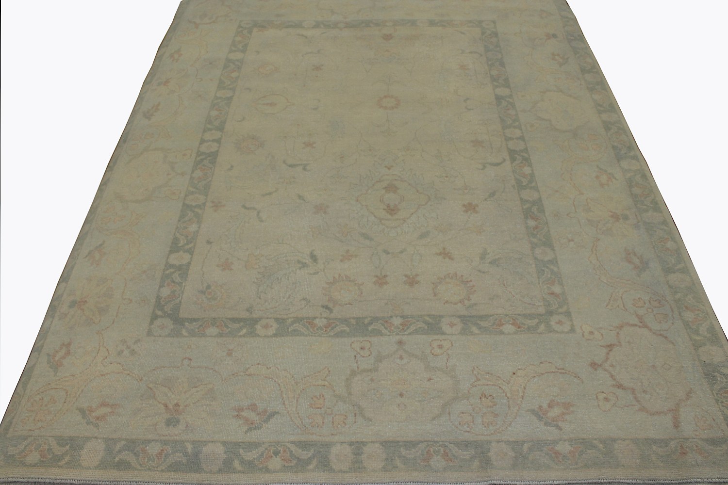 9x12 Oushak Hand Knotted Wool Area Rug - MR15478