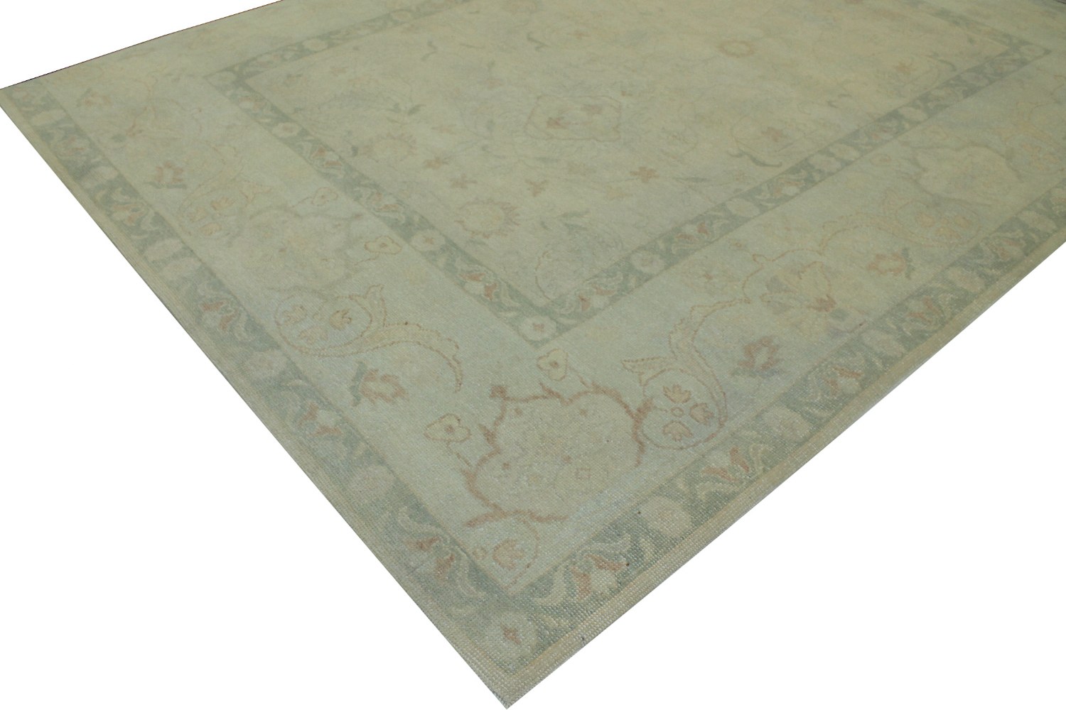 9x12 Oushak Hand Knotted Wool Area Rug - MR15478