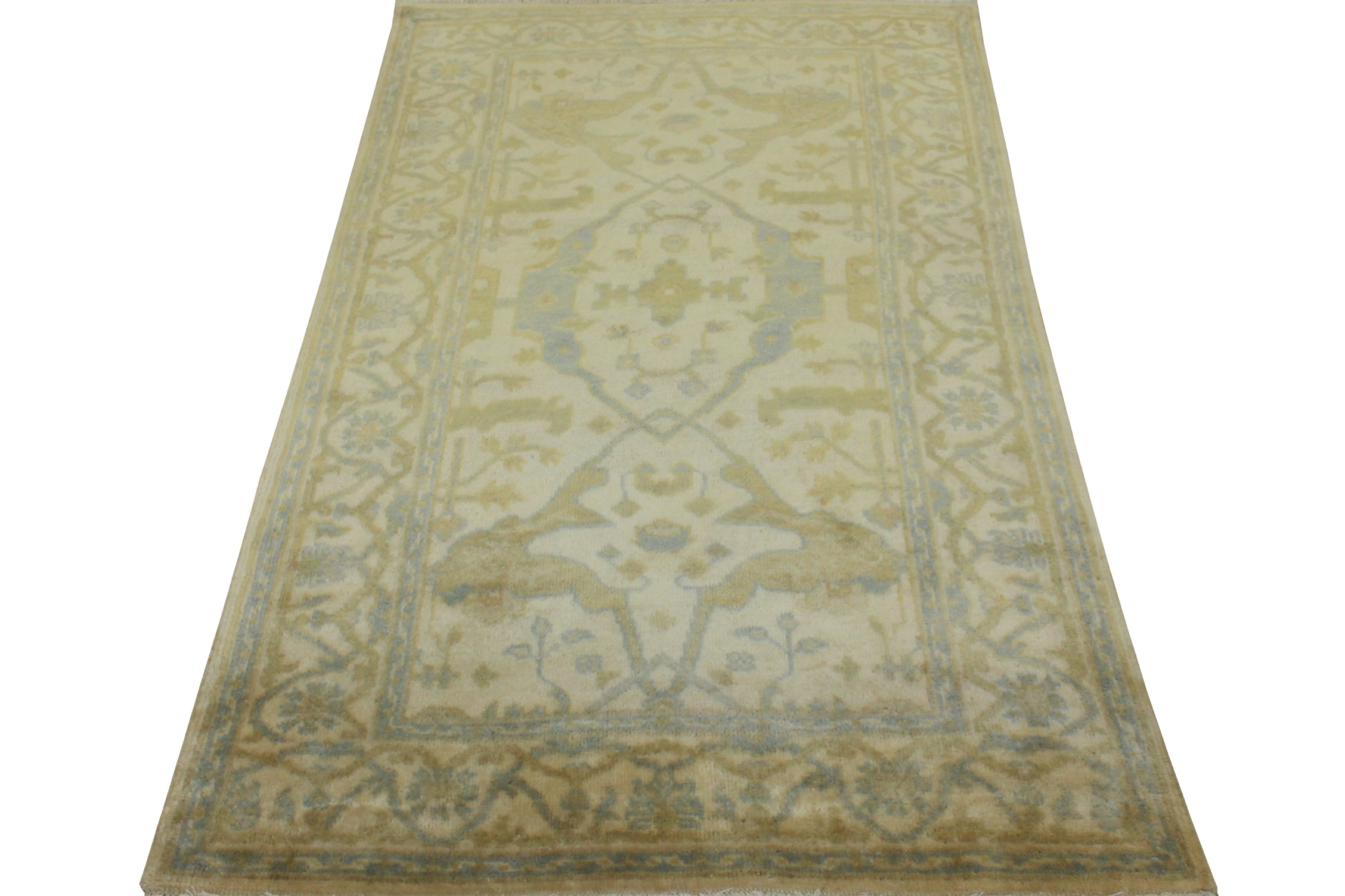 4x6 Oushak Hand Knotted Wool Area Rug - MR15768