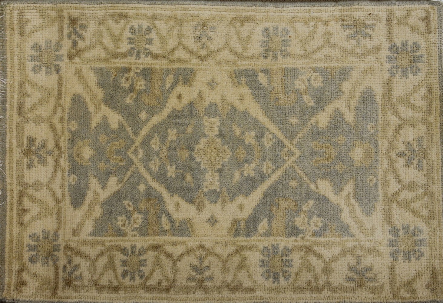 2X3 Oushak Hand Knotted Wool Area Rug - MR15786