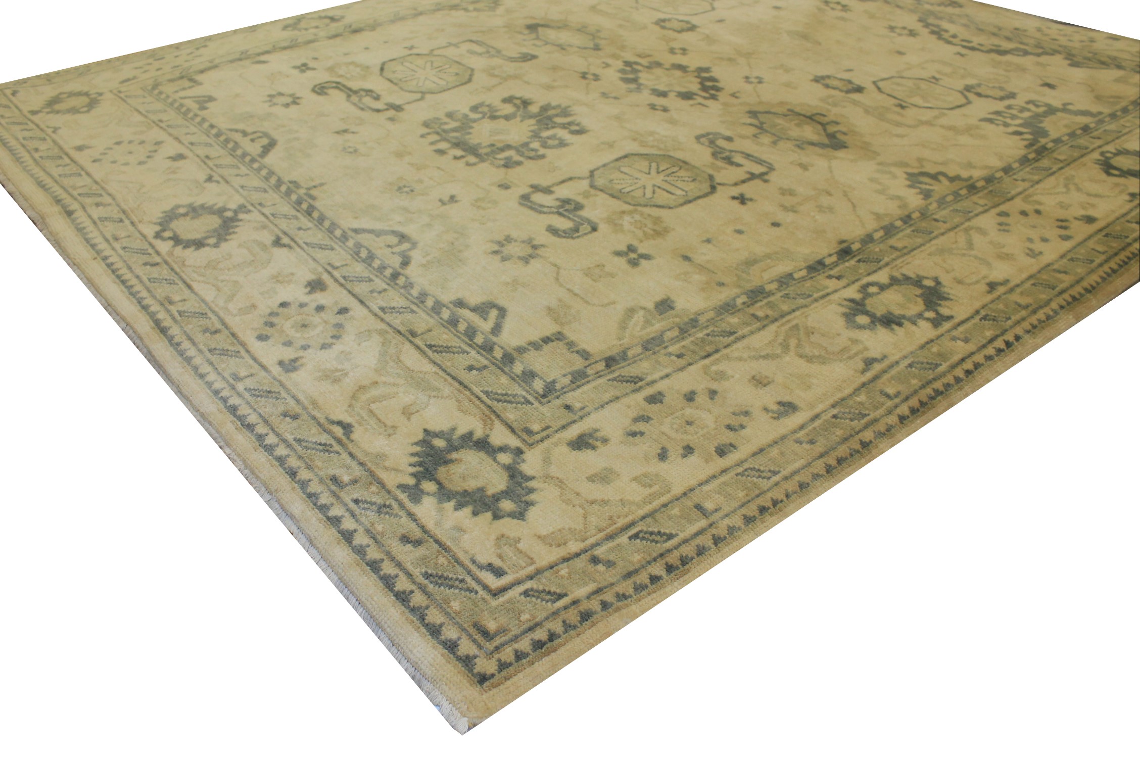 8x10 Oushak Hand Knotted Wool Area Rug - MR15800