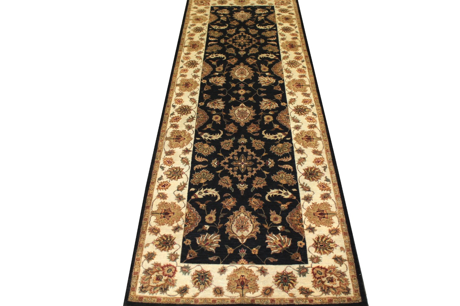 Wide Runner Traditional Hand Knotted Wool Area Rug - MR15885