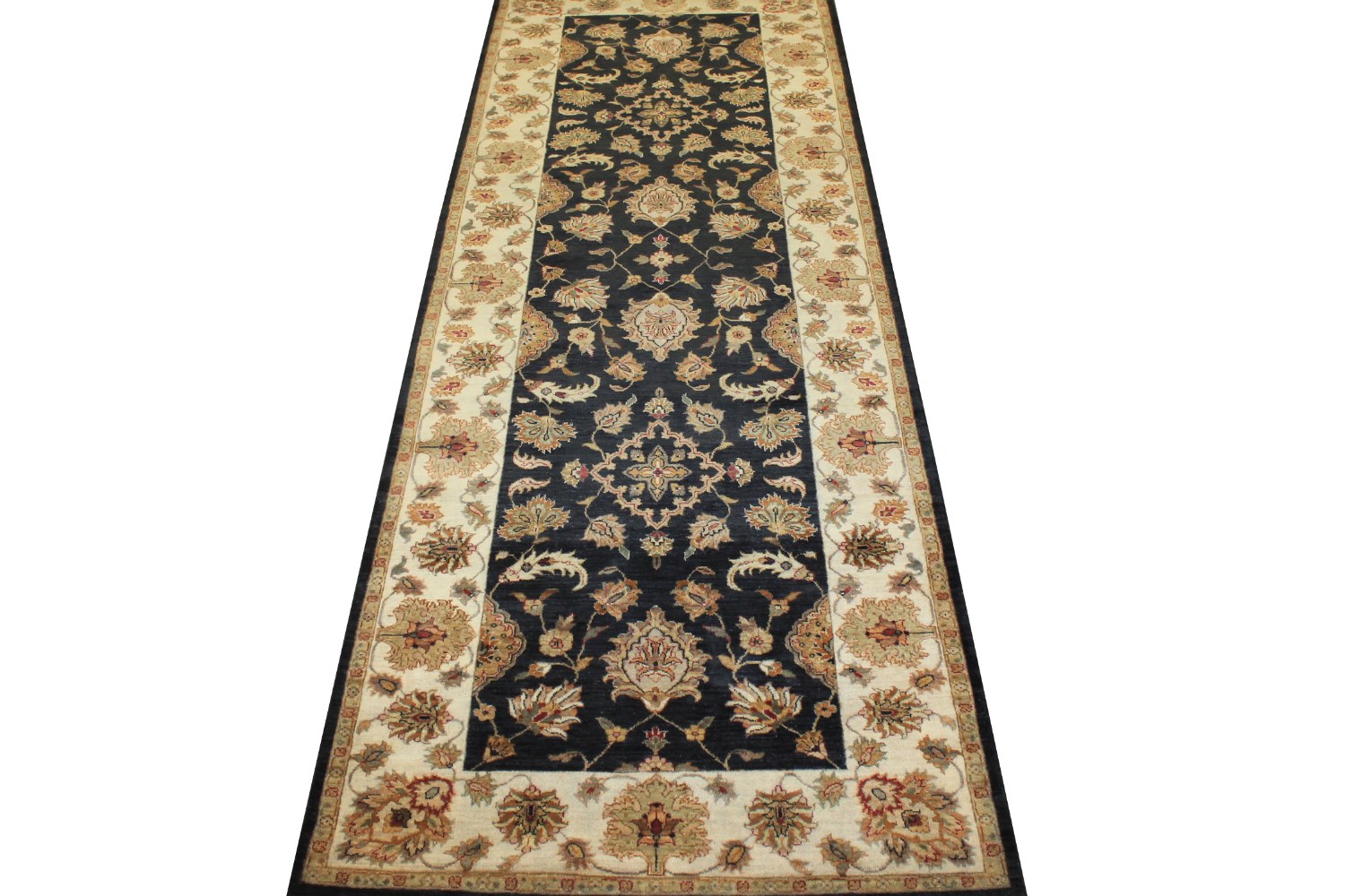 Wide Runner Traditional Hand Knotted Wool Area Rug - MR15885