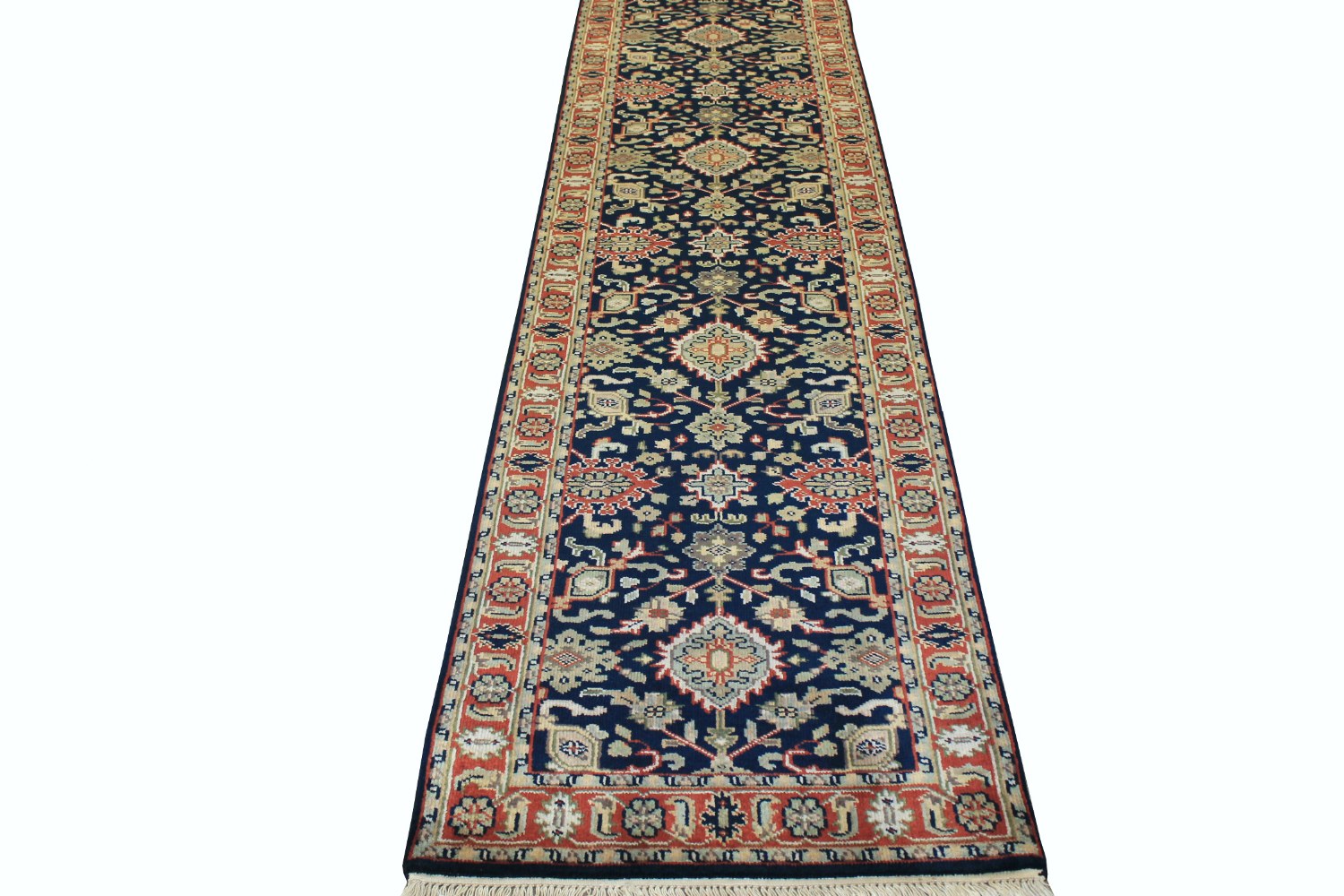 10 ft. Runner Traditional Hand Knotted Wool Area Rug - MR1621