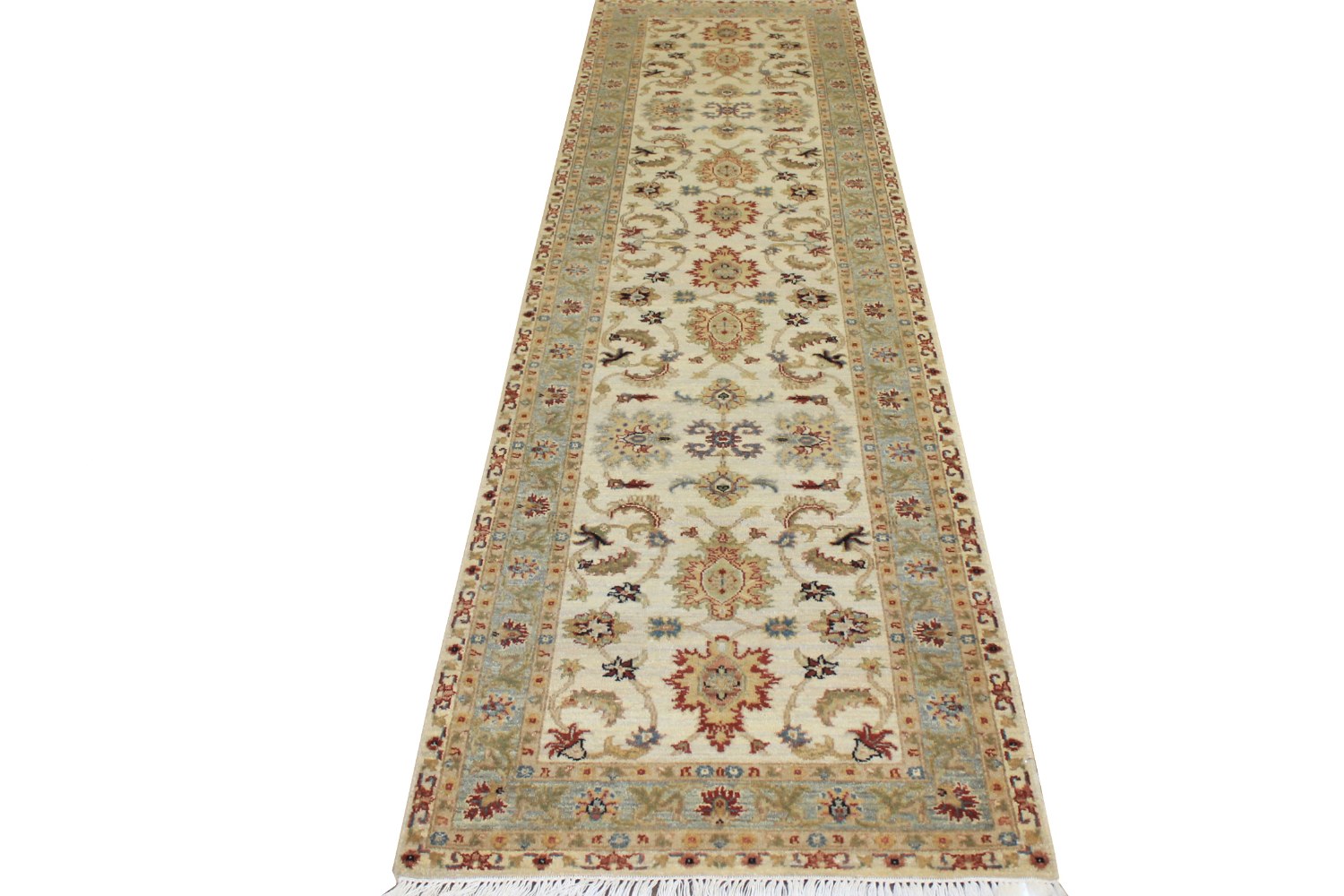 10 ft. Runner Traditional Hand Knotted Wool Area Rug - MR16253