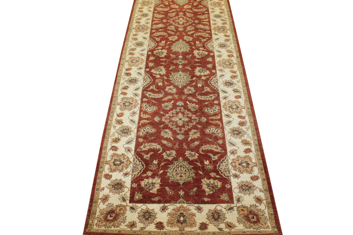 Wide Runner Traditional Hand Knotted Wool Area Rug - MR16578