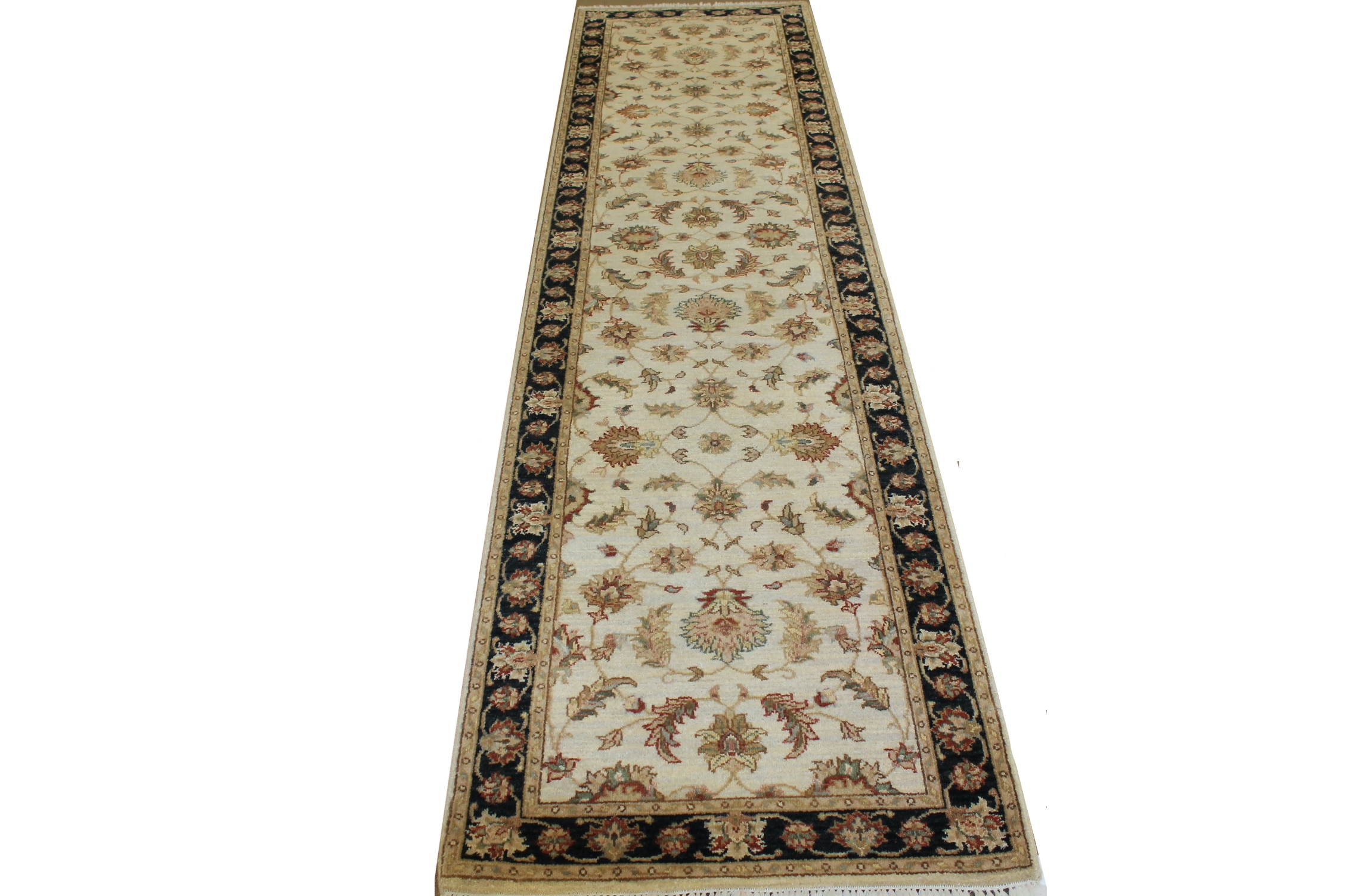 10 ft. Runner Traditional Hand Knotted Wool Area Rug - MR16655