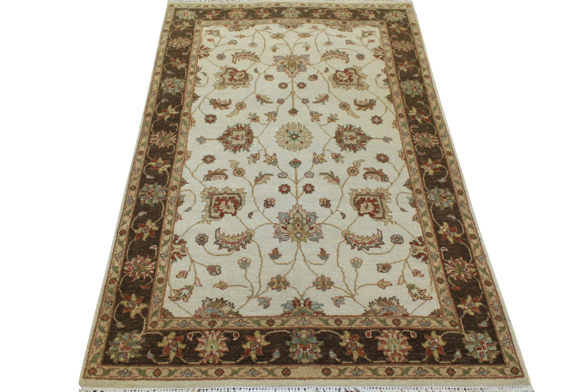 4x6 Traditional Hand Knotted Wool Area Rug - MR16662