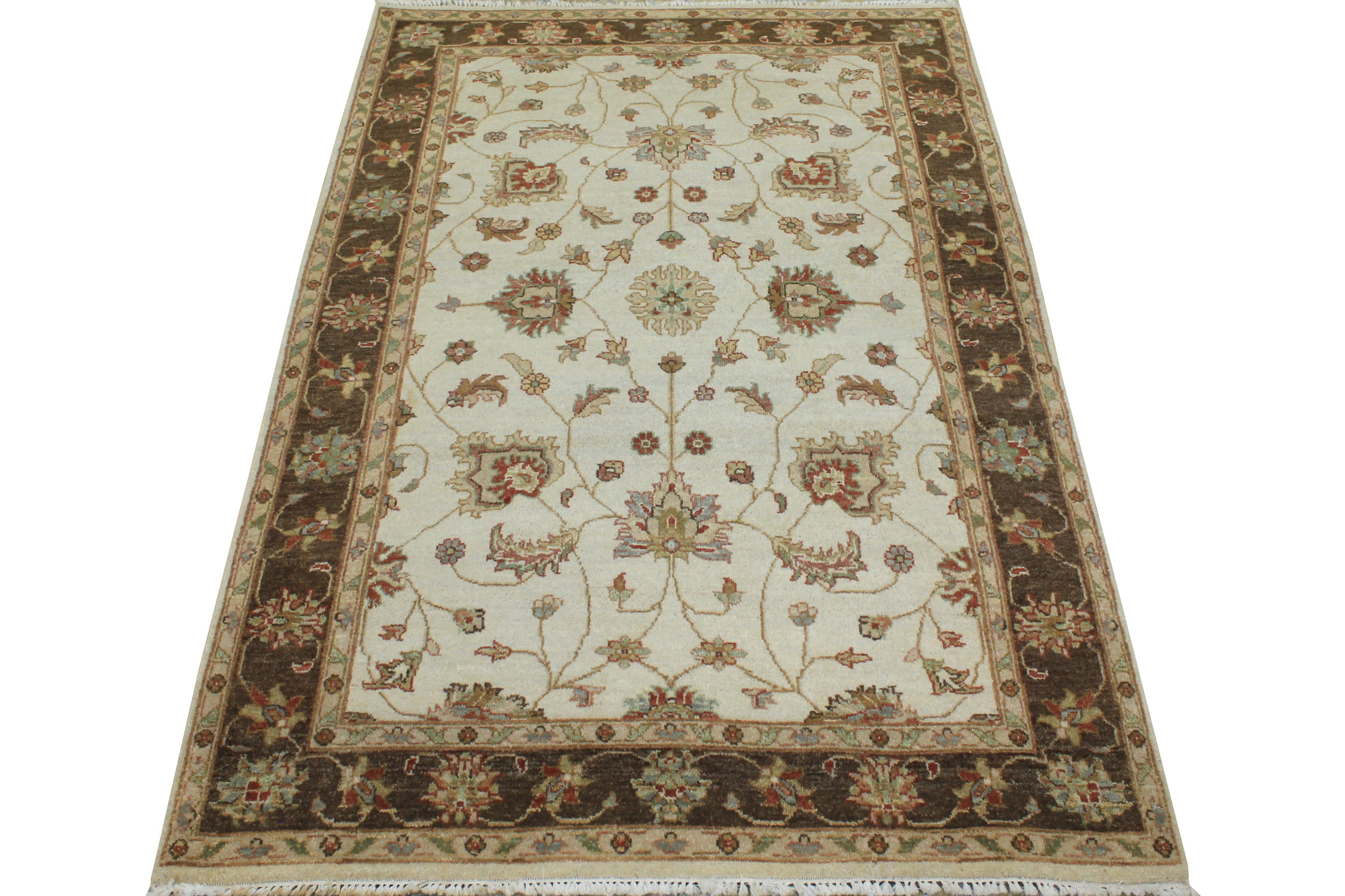 4x6 Traditional Hand Knotted Wool Area Rug - MR16662