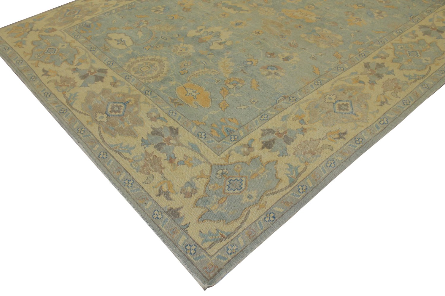 9x12 Oushak Hand Knotted Wool Area Rug - MR16822