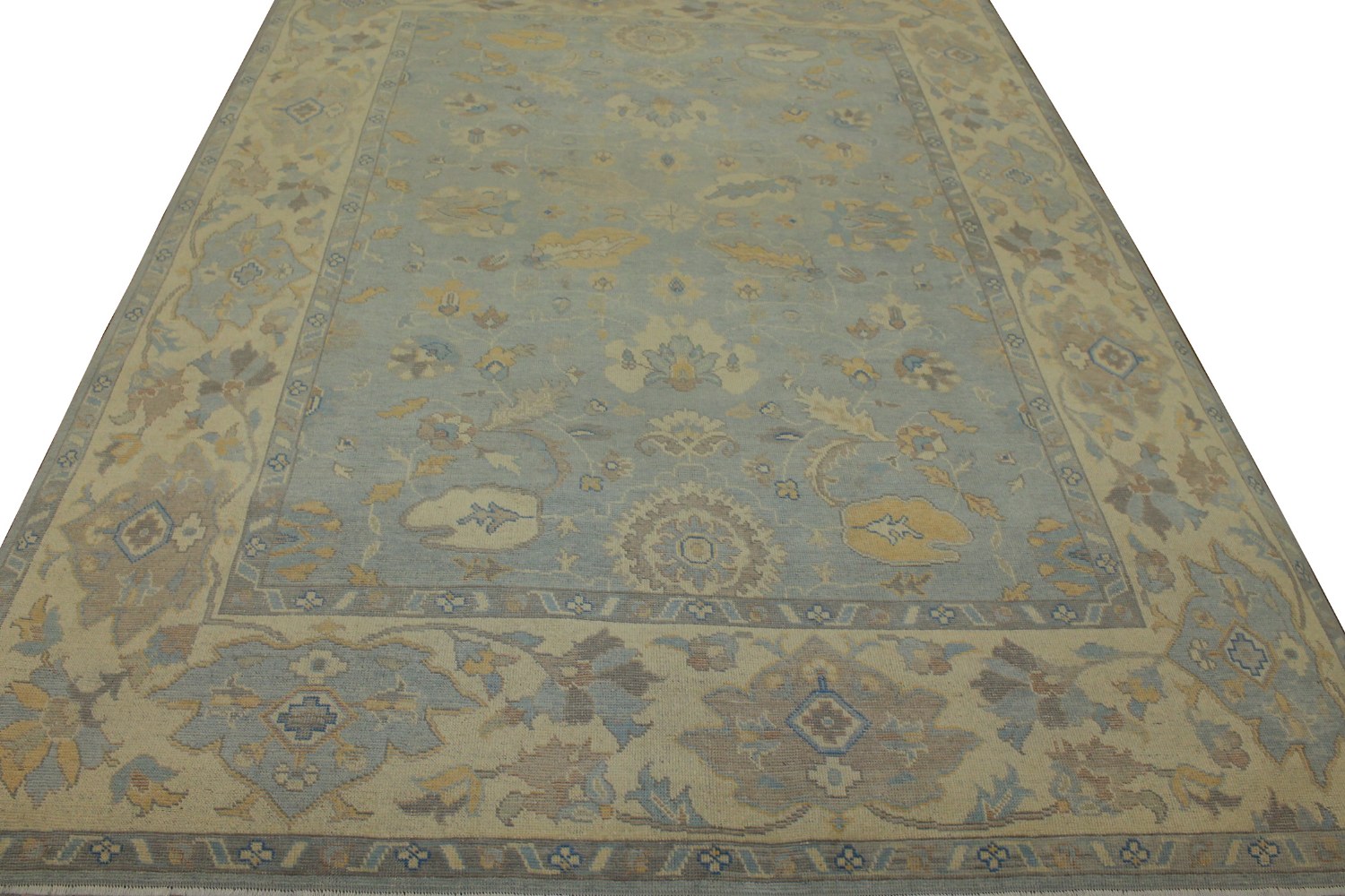 9x12 Oushak Hand Knotted Wool Area Rug - MR16822