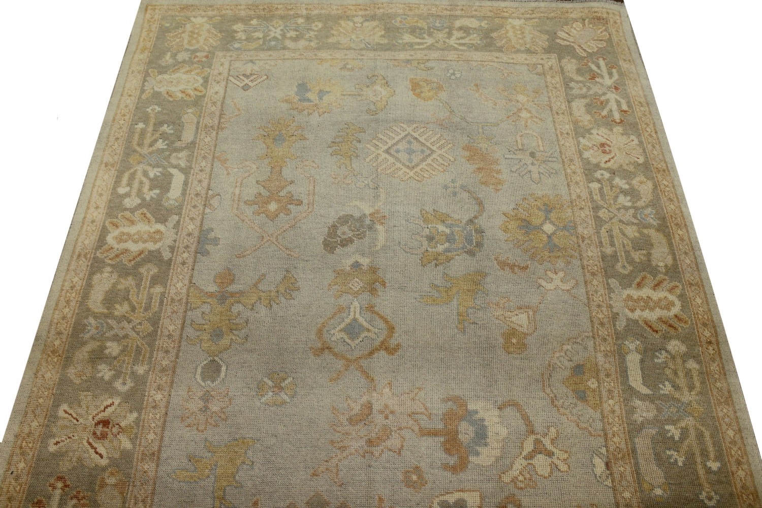 8x10 Oushak Hand Knotted Wool Area Rug - MR16825