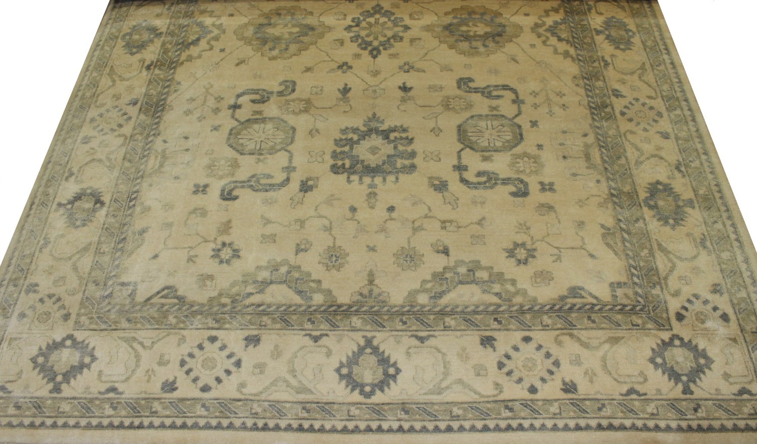 10x14 Oushak Hand Knotted Wool Area Rug - MR16881