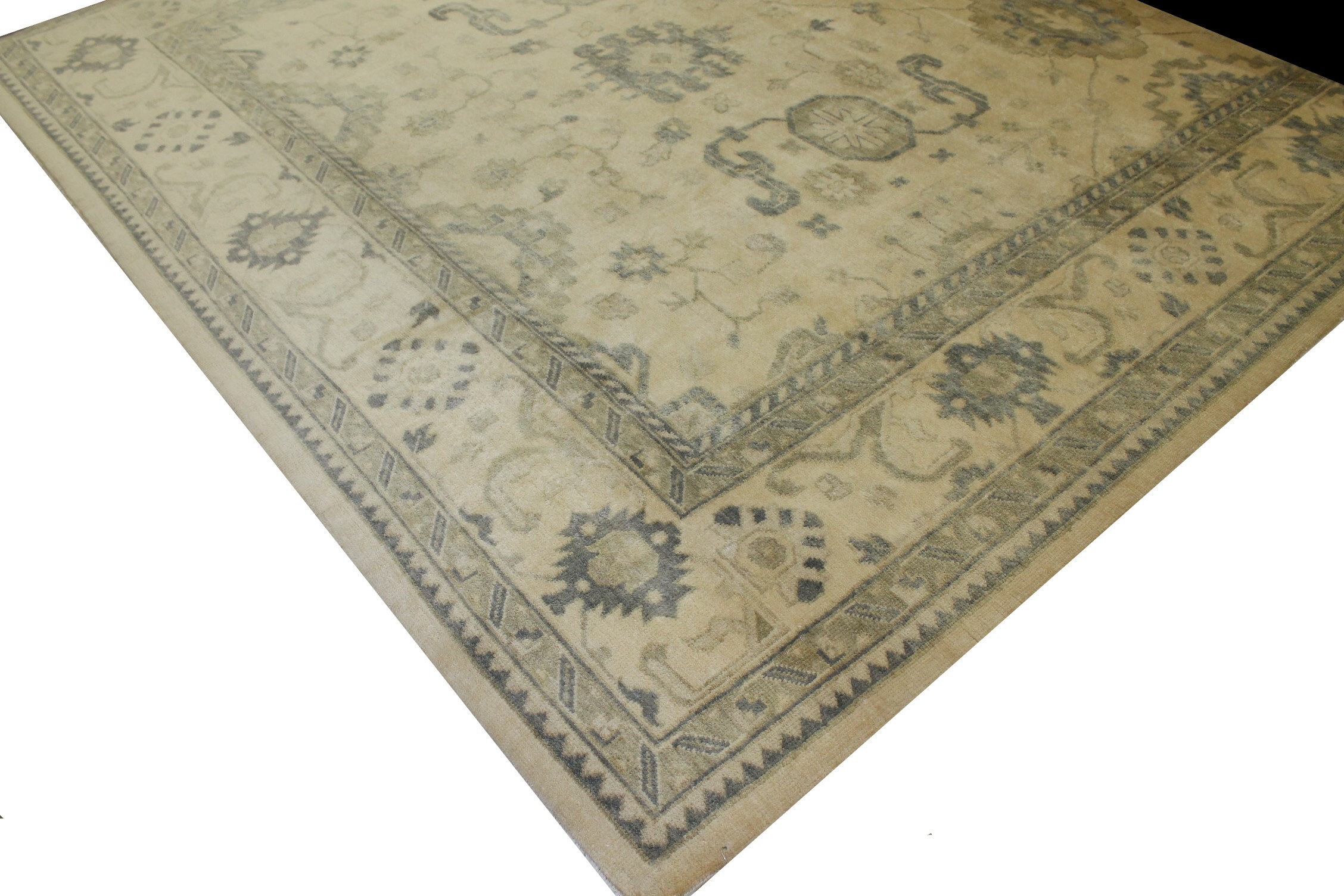 10x14 Oushak Hand Knotted Wool Area Rug - MR16881