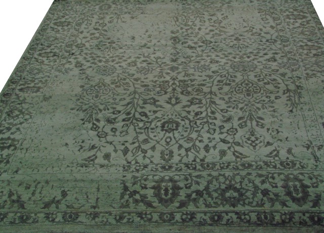 8x10 Contemporary Hand Knotted Wool Area Rug - MR17222