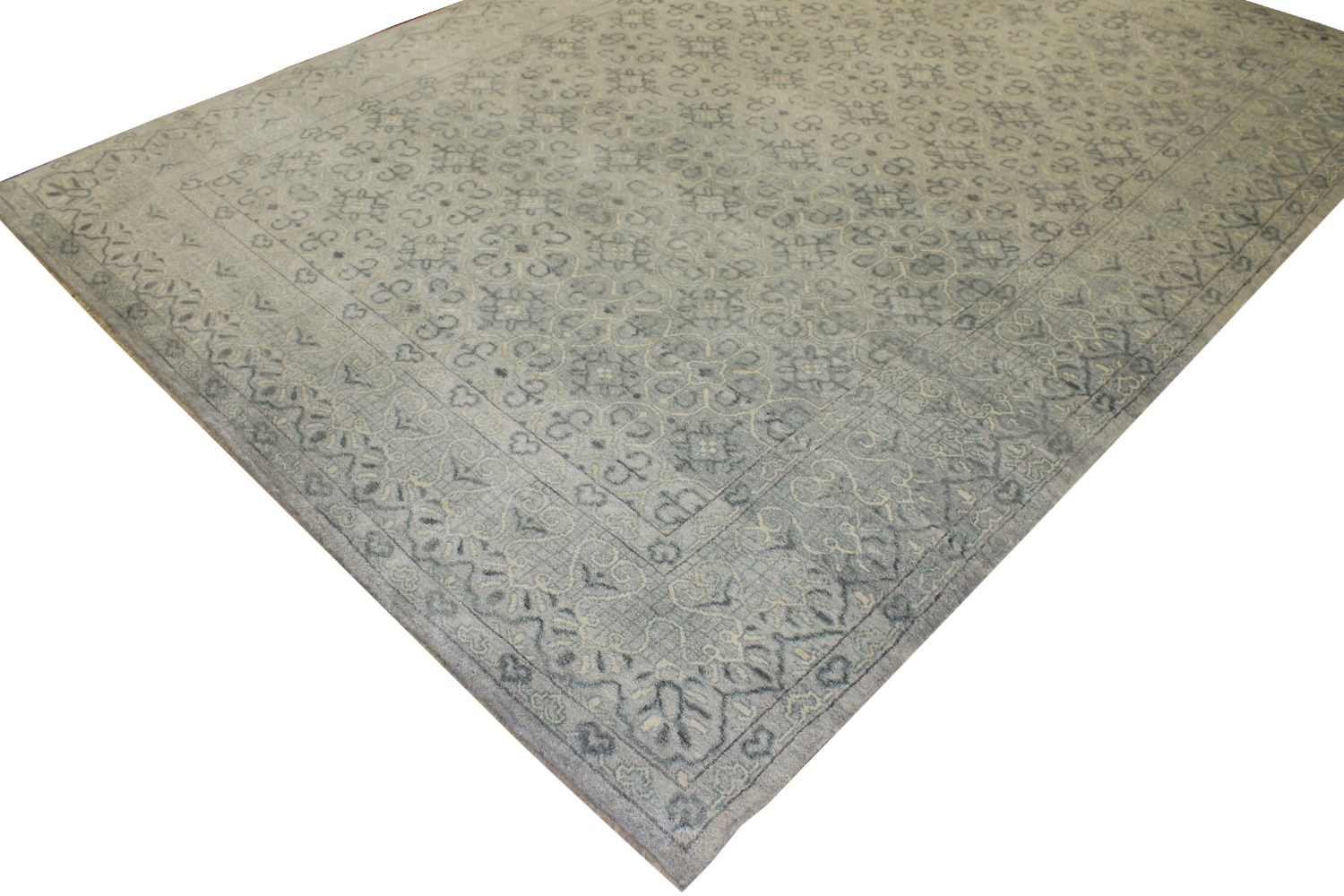 9x12 Contemporary Hand Knotted Wool Area Rug - MR17233
