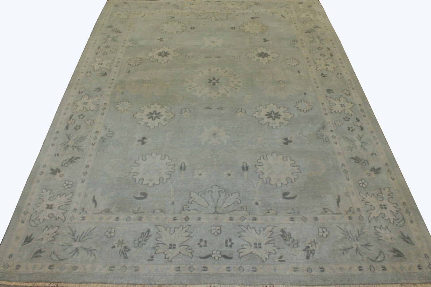 9x12 Oushak Hand Knotted Wool Area Rug - MR17236