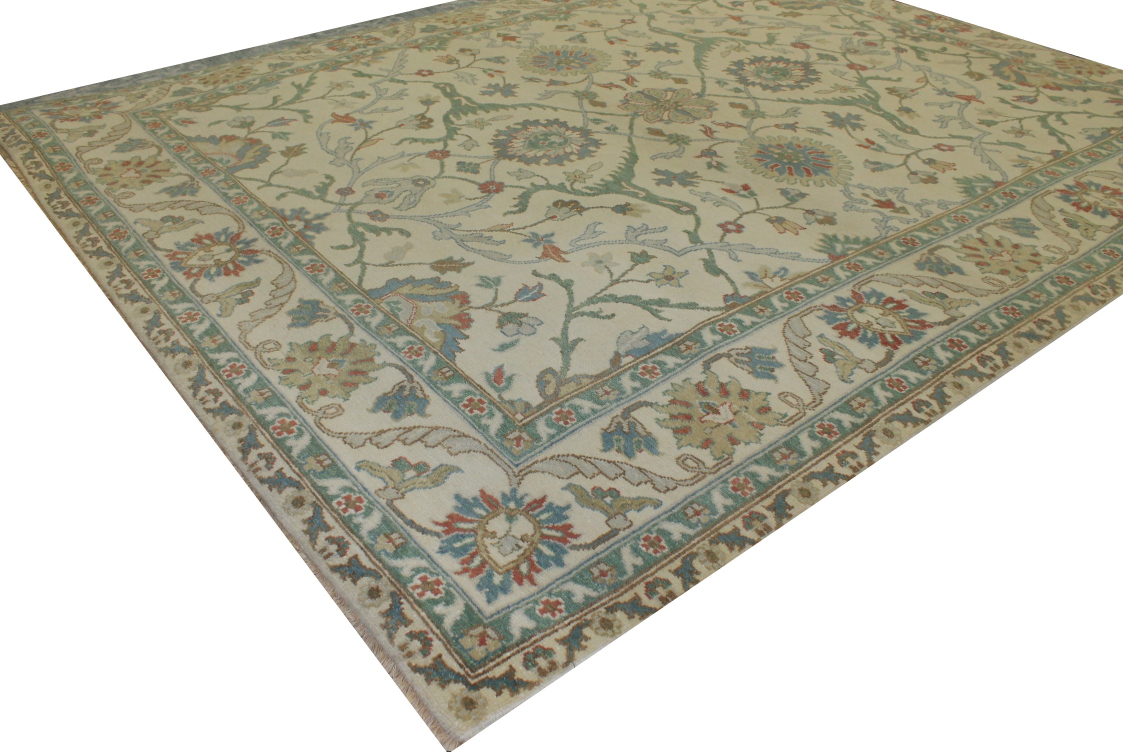 8x10 Oushak Hand Knotted Wool Area Rug - MR17238