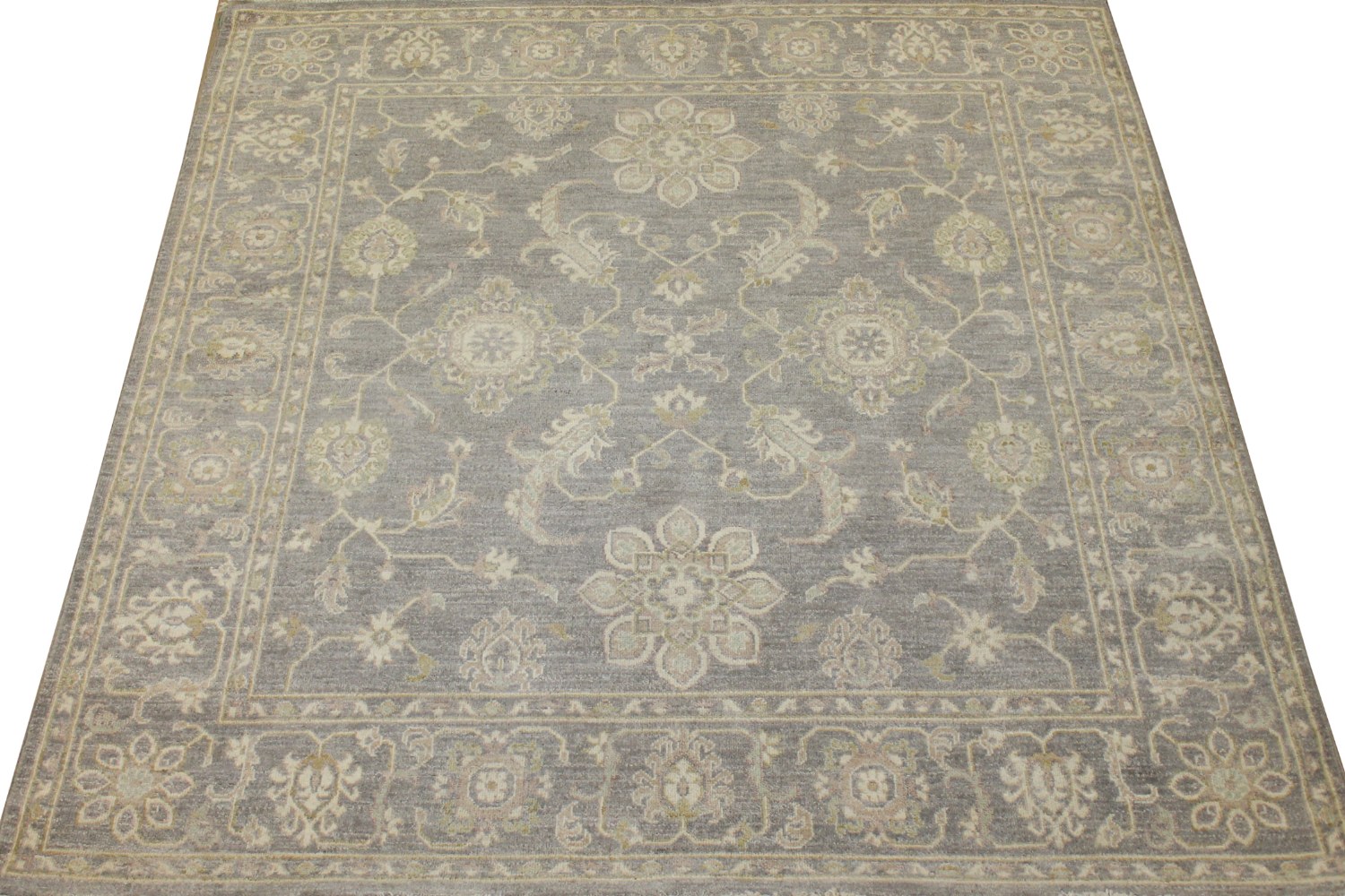 6 ft. - 7 ft. Round & Square Peshawar Hand Knotted Wool Area Rug - MR17276