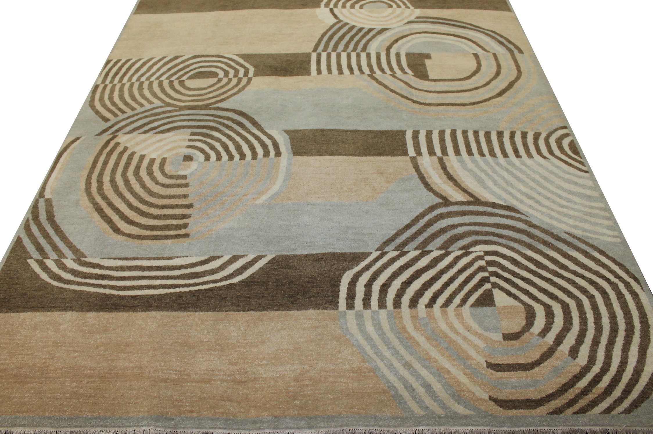 8x10 Contemporary Hand Knotted Wool Area Rug - MR17483